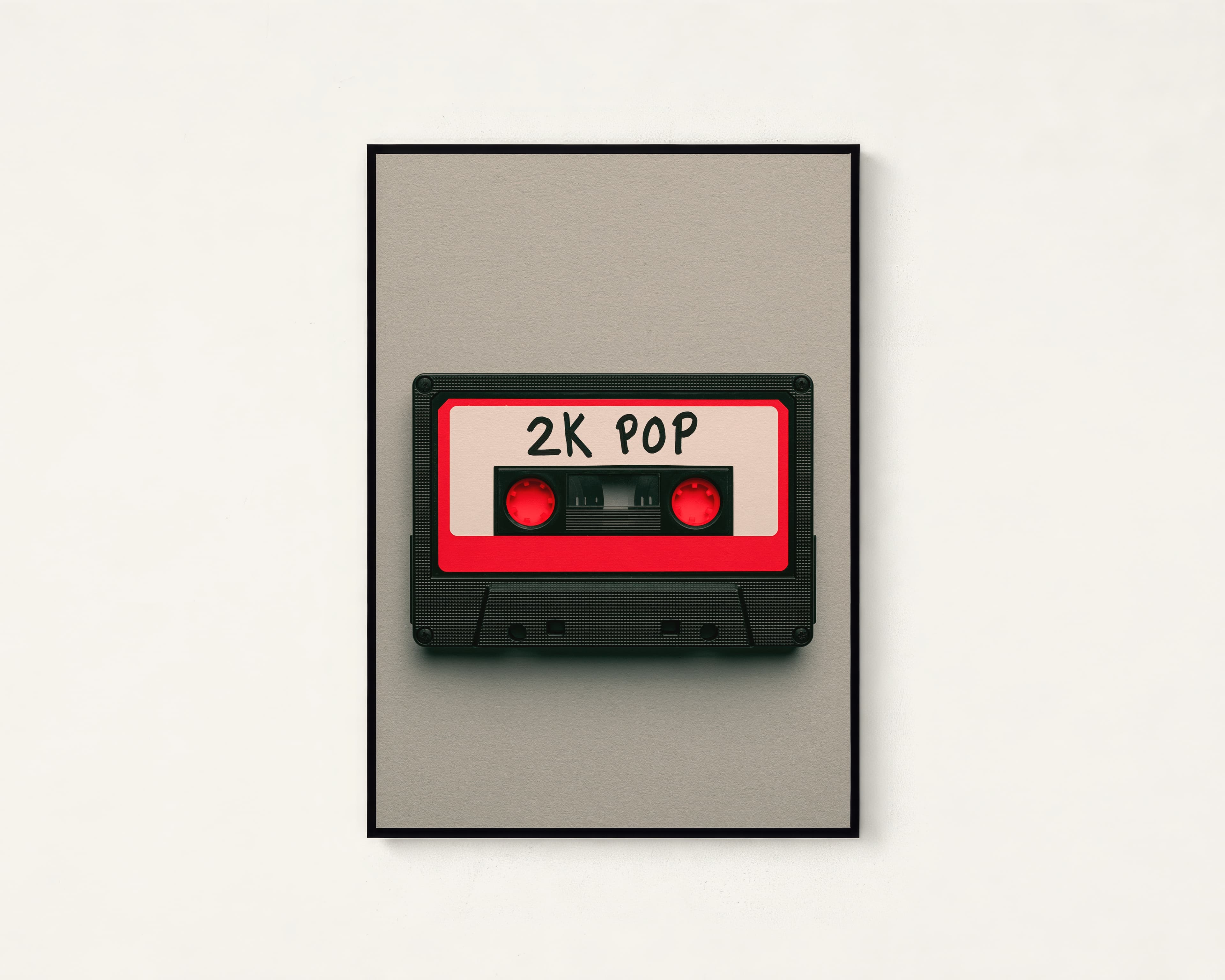 2K Pop Retro Cassette Tape Print
