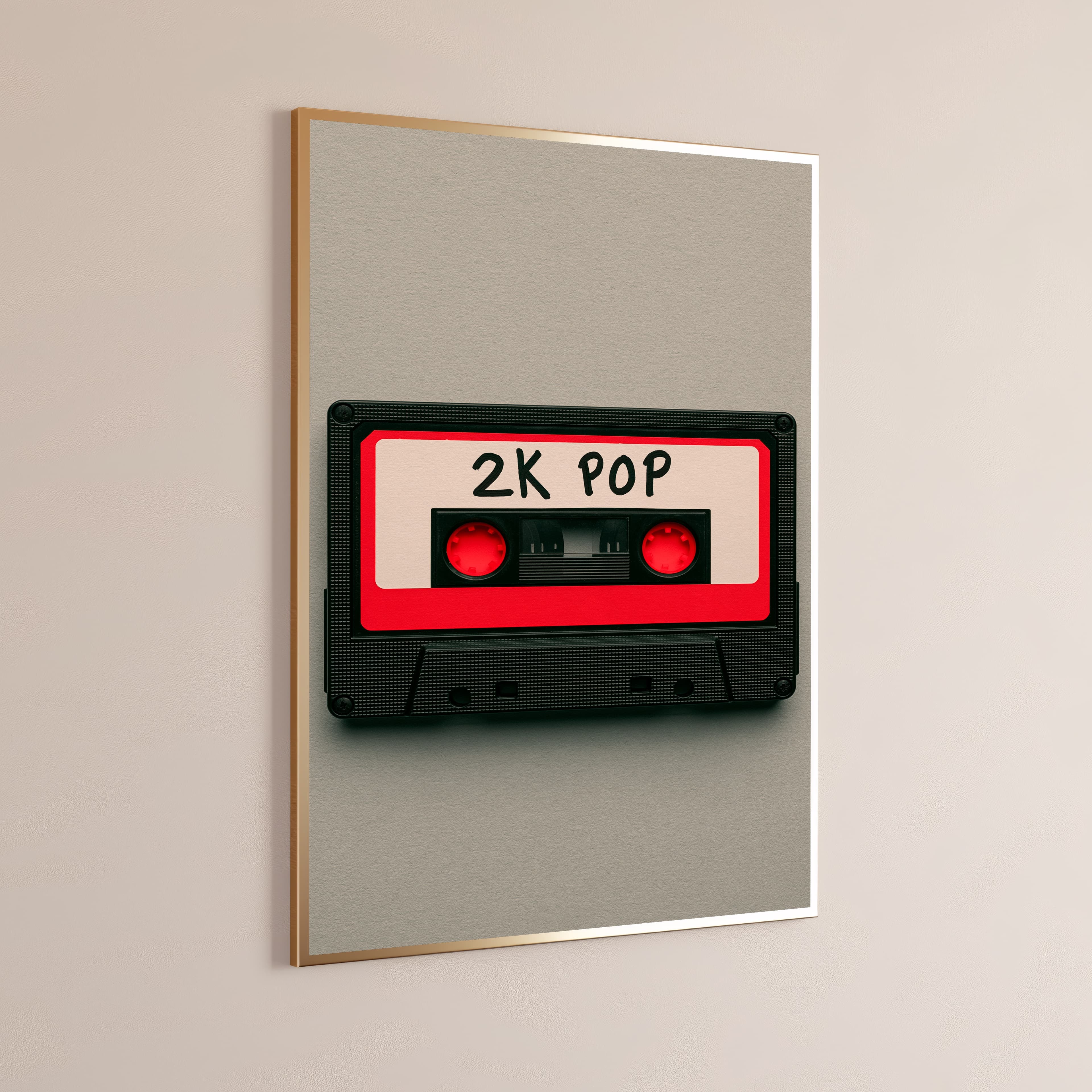 2K Pop Retro Cassette Tape Print