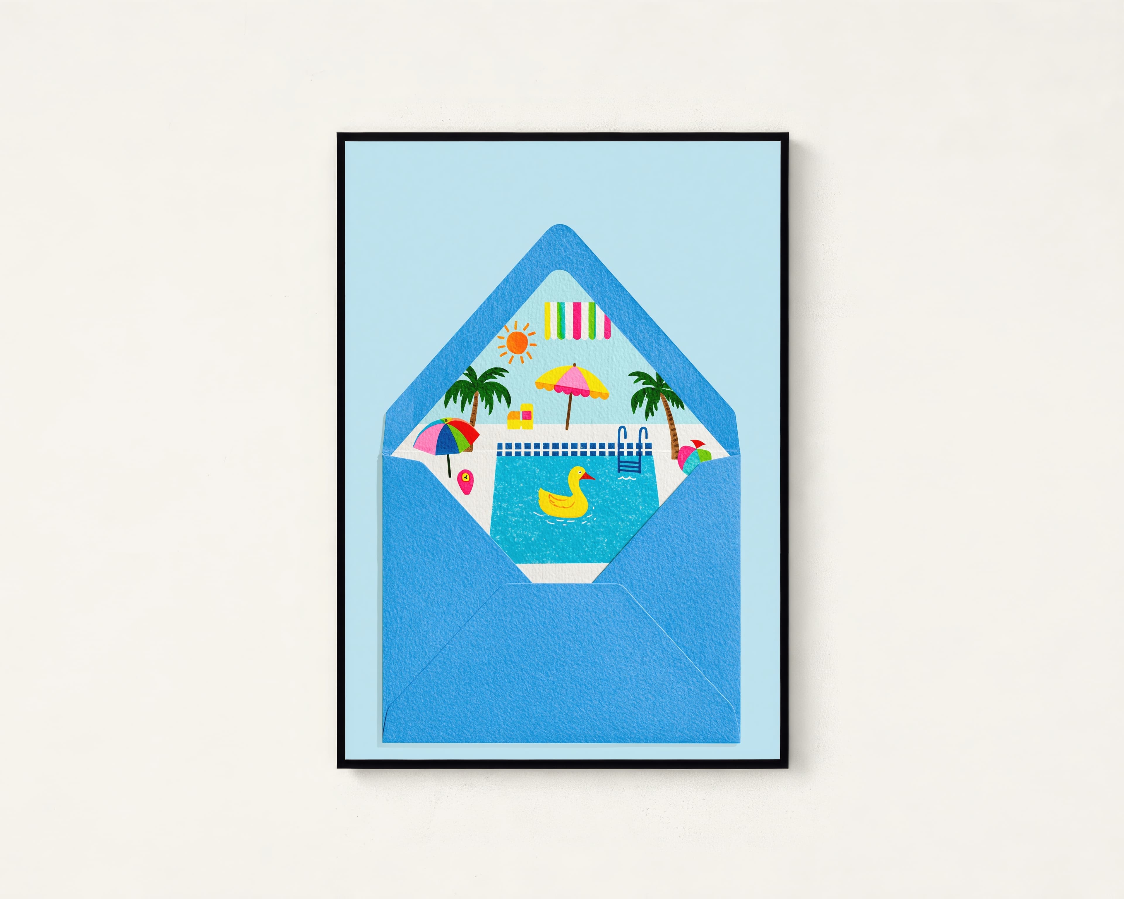 Beach Holiday Poolside Pop Art