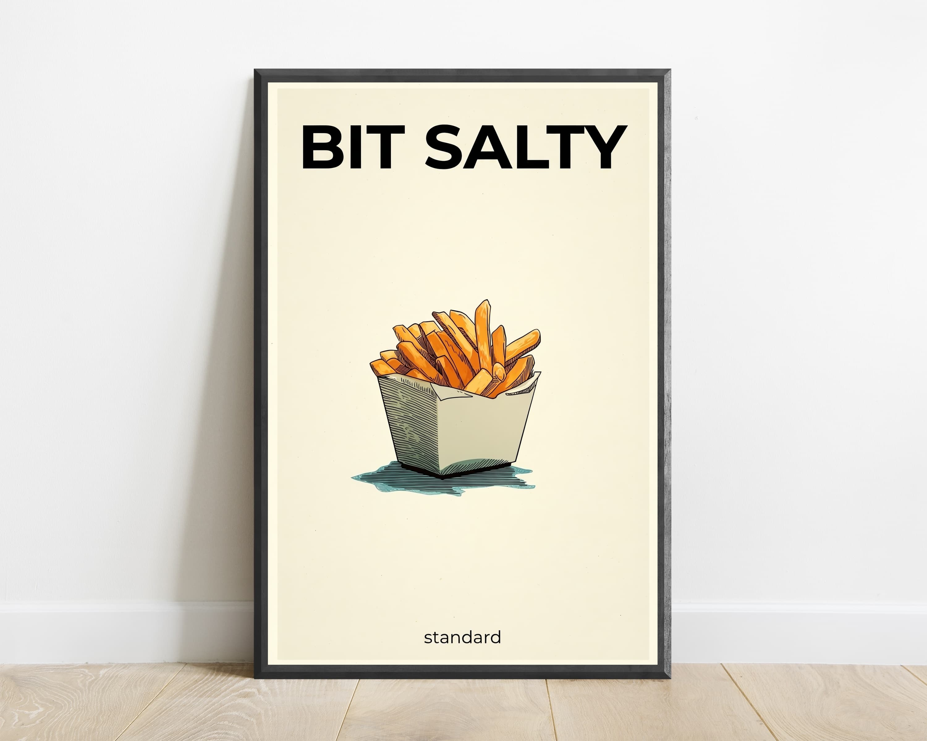 Bit Salty French Fries Print — view 1