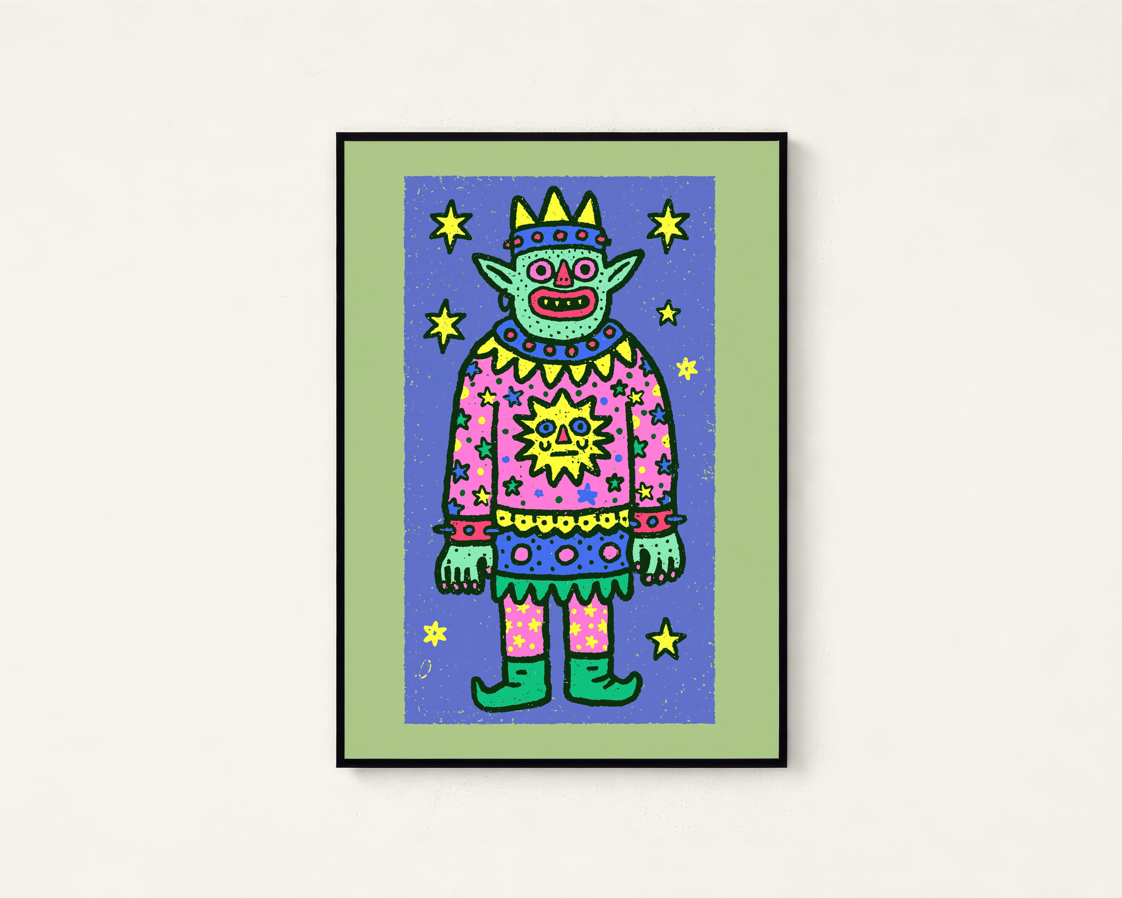 Quirky Monster Pop Art Print — view 1
