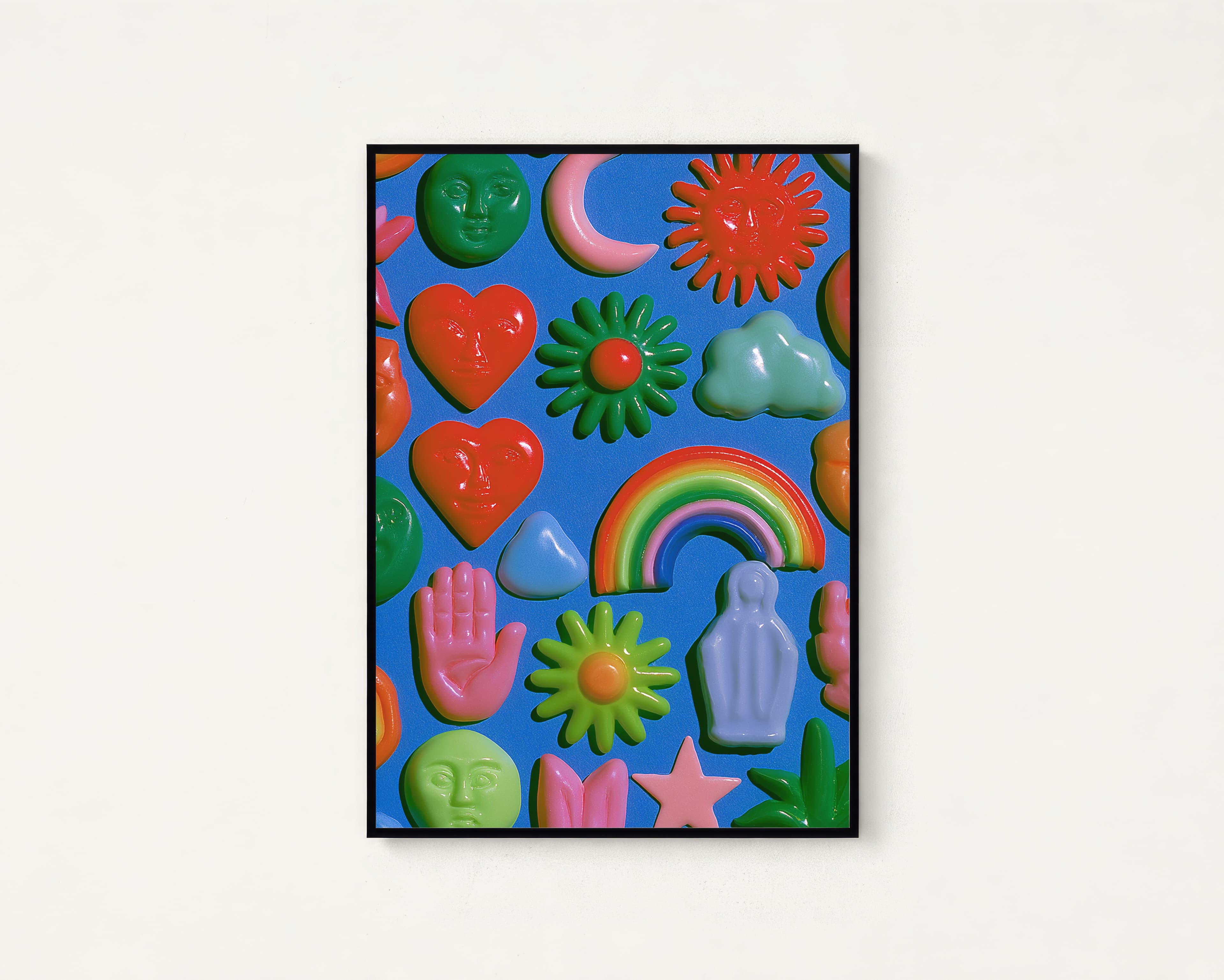 Colorful Retro Objects Pop Art Print