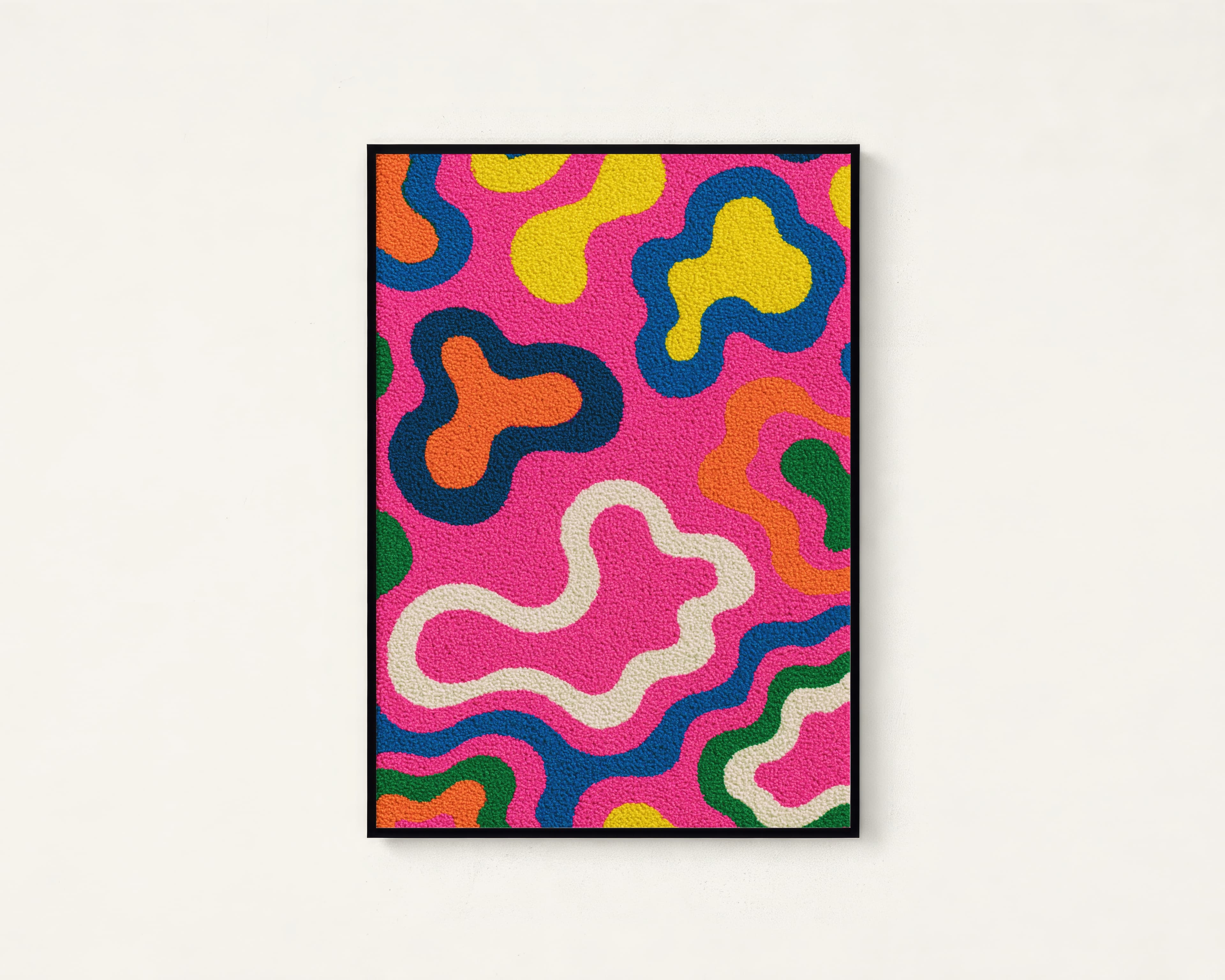 Colorful Wavy Pattern Abstract Art Print