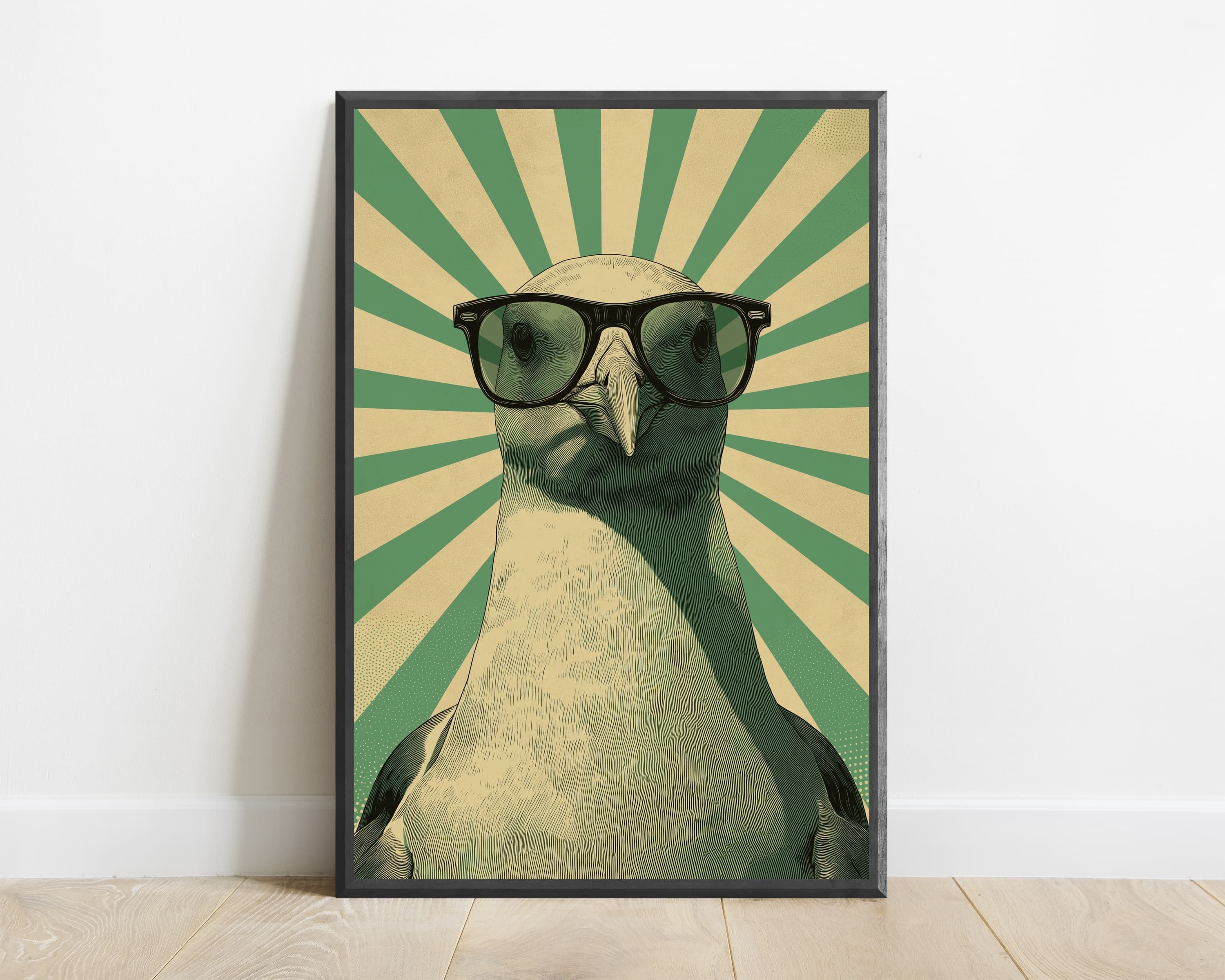 Cool Seagull Sunglasses Pop Art Print — view 1
