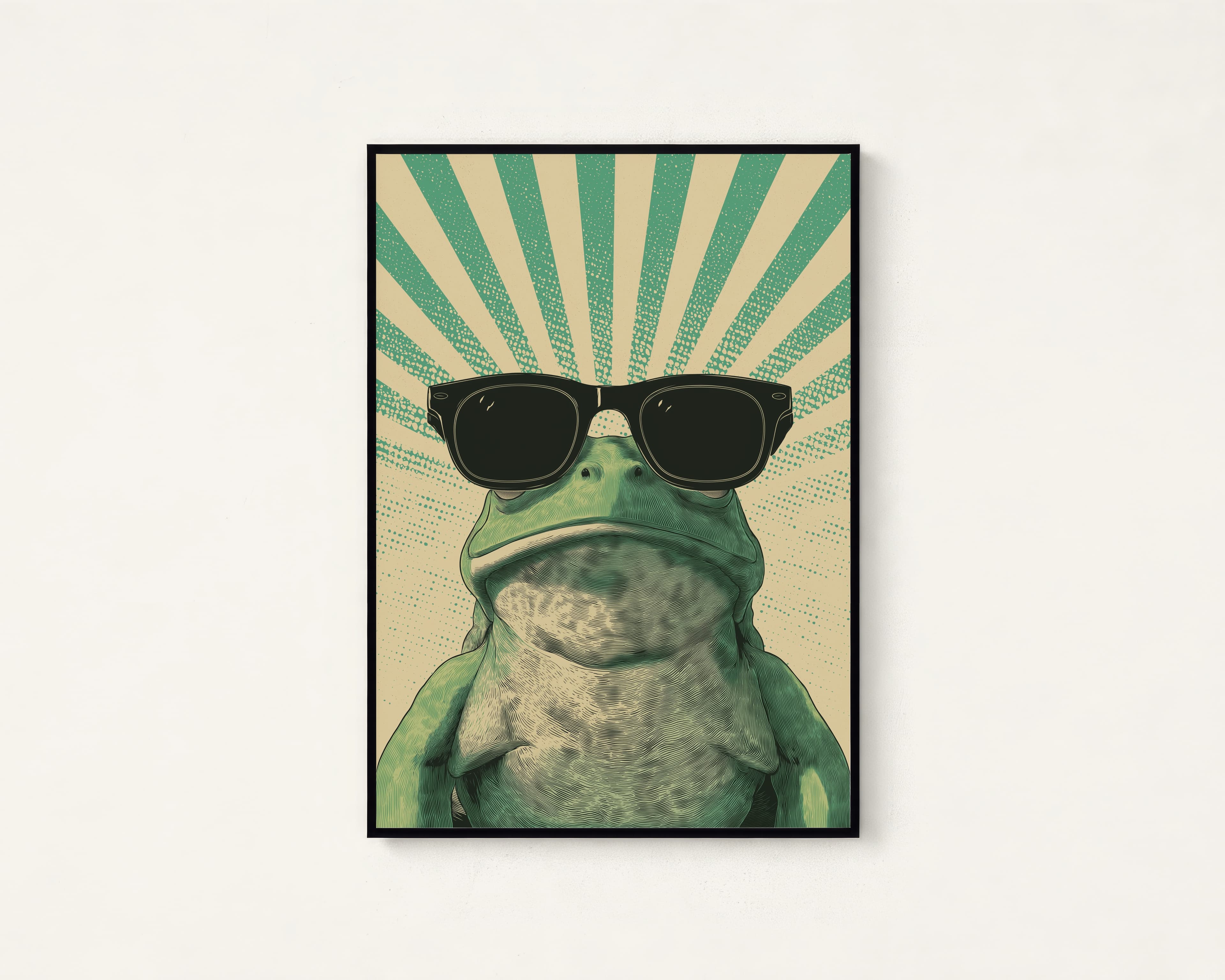 Cool Frog Print