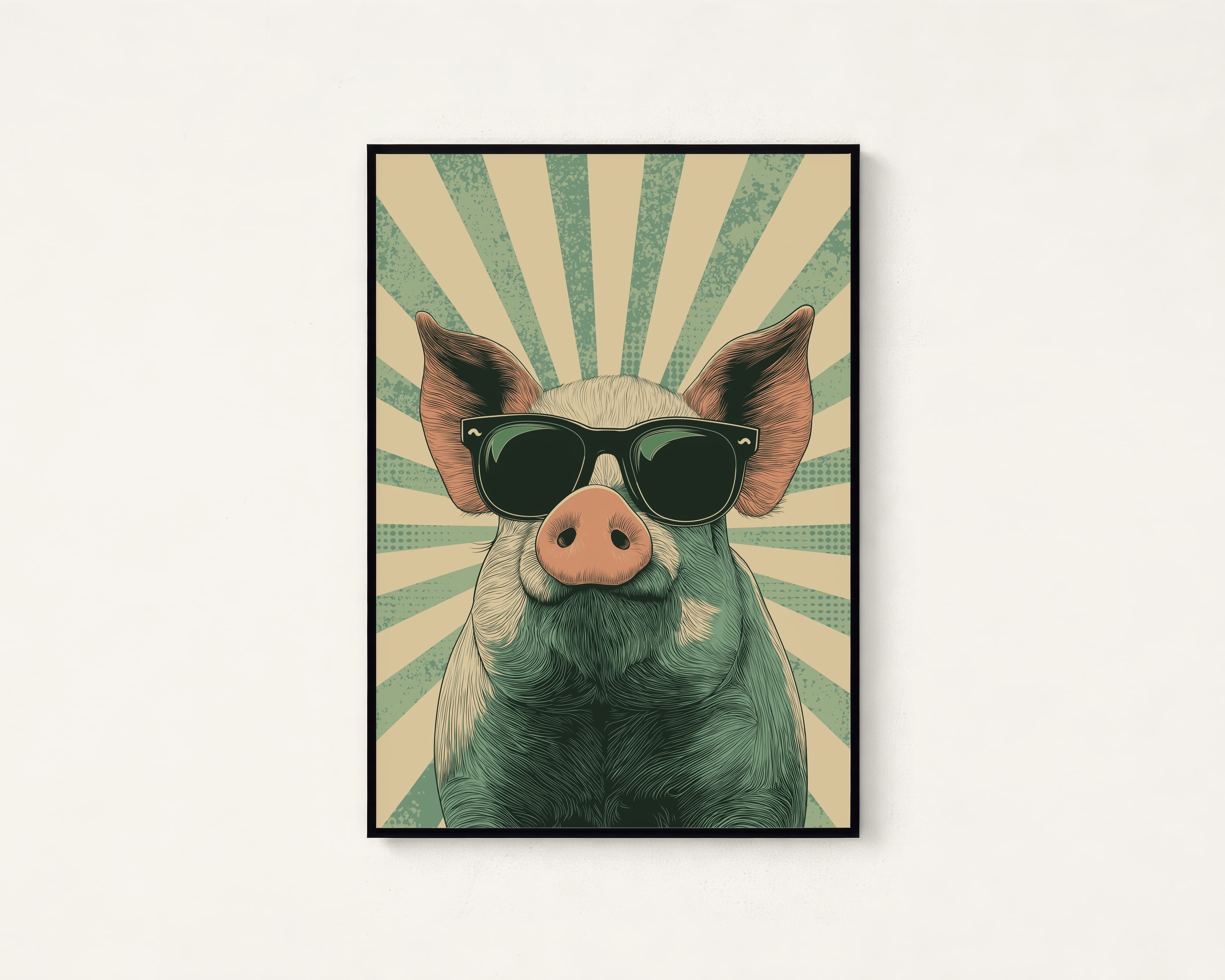 Cool Pig Sunglasses Print