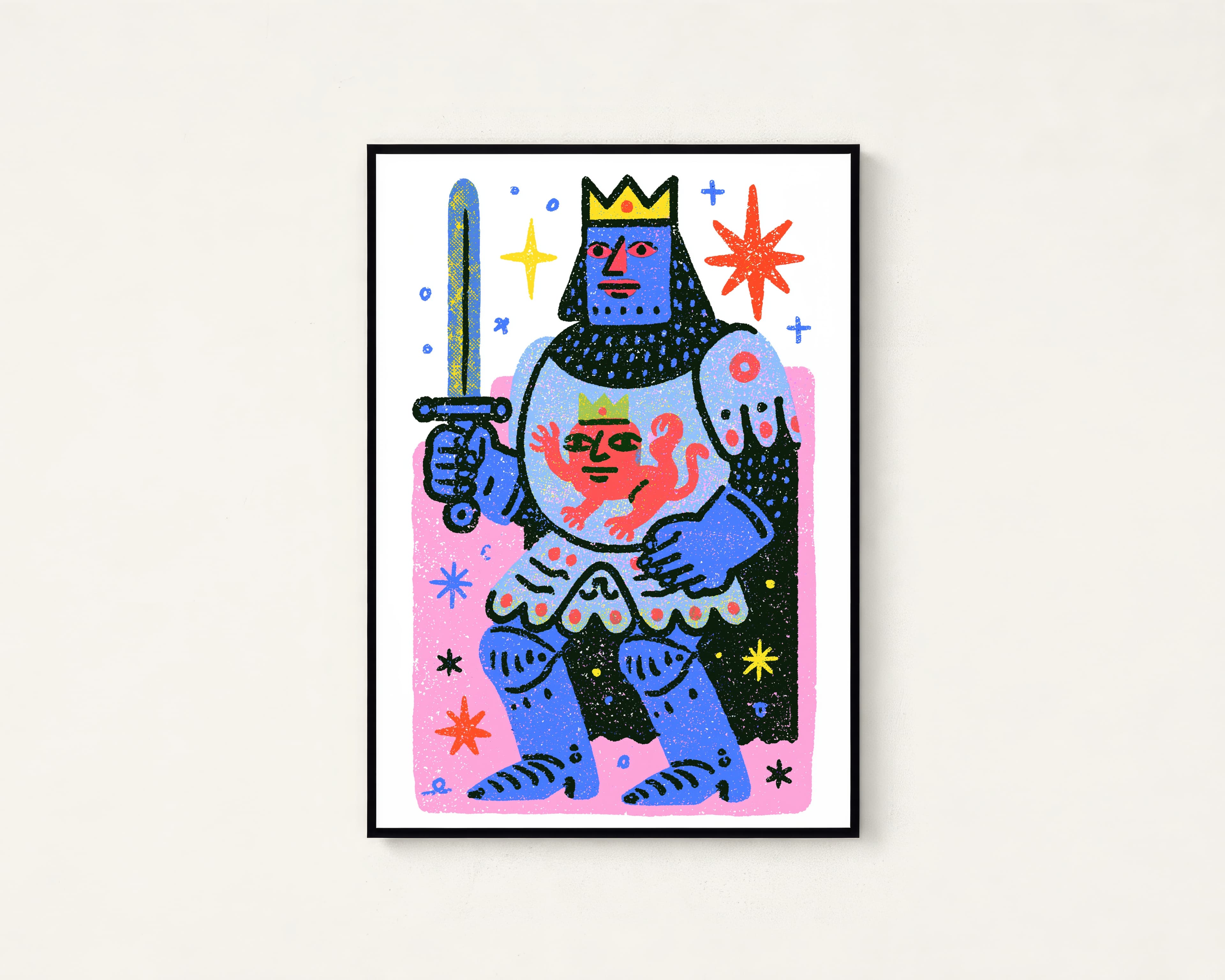 Cosmic King Pop Art Print