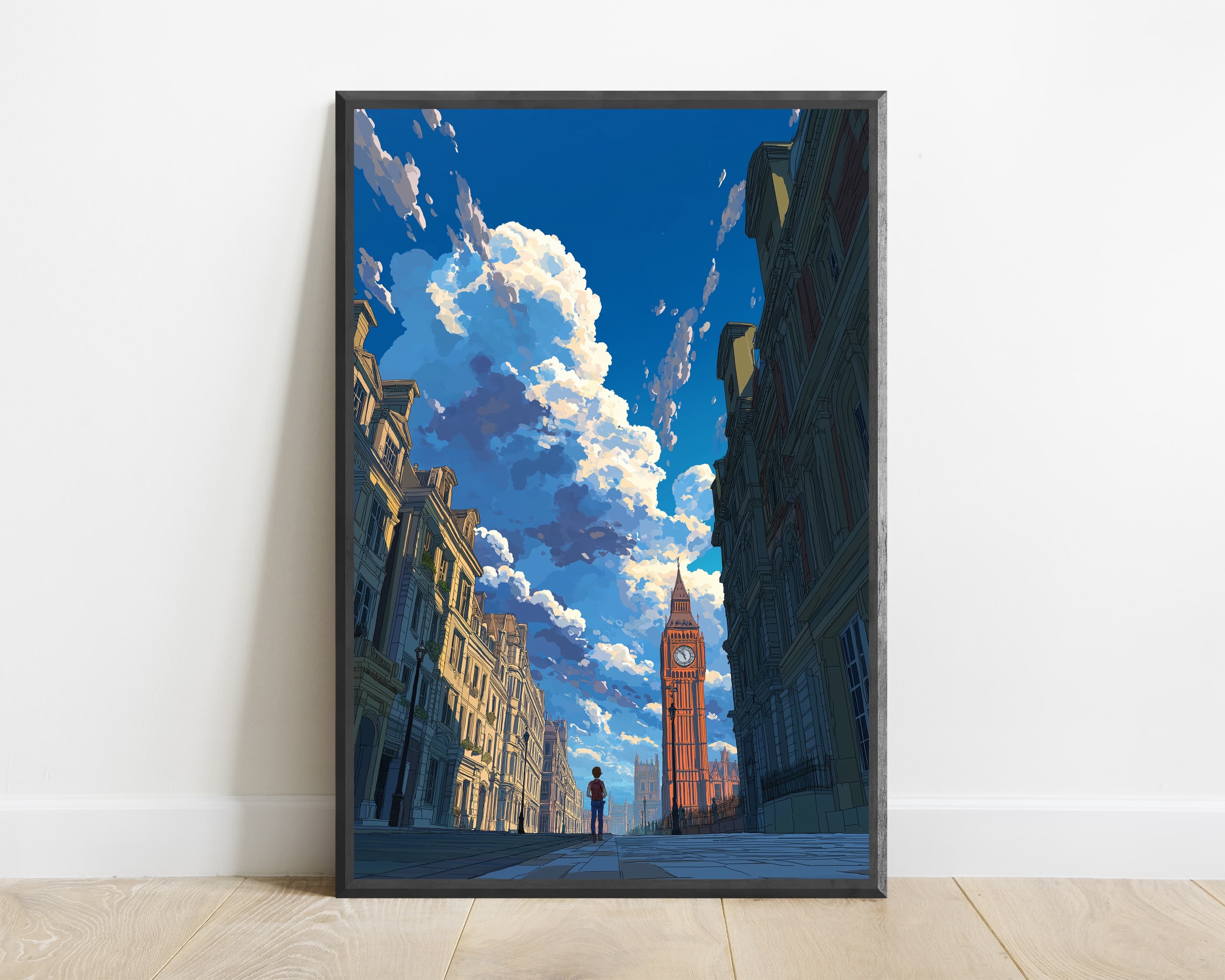 London Street Scene Big Ben Print