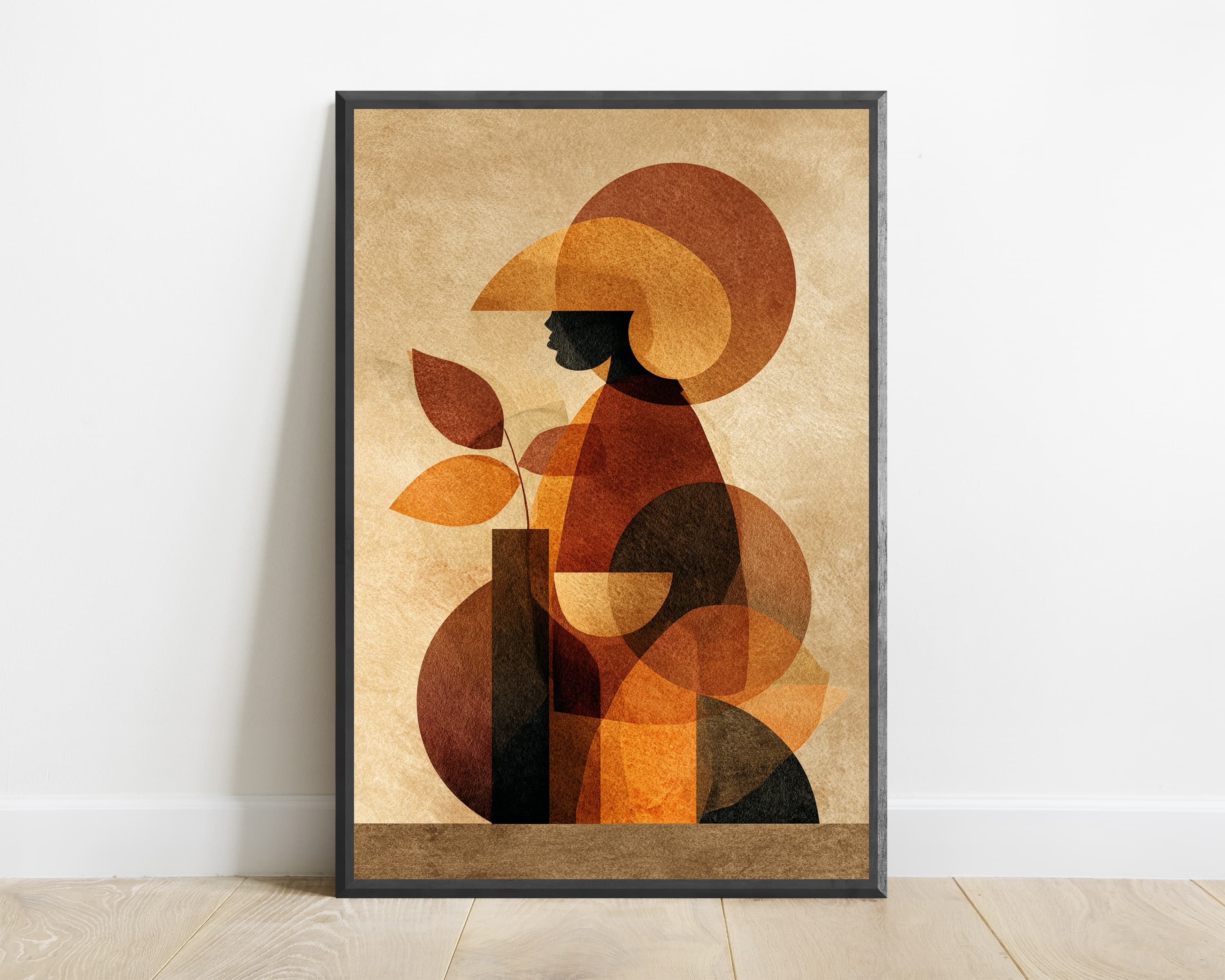 Autumn Woman Abstract Art Print