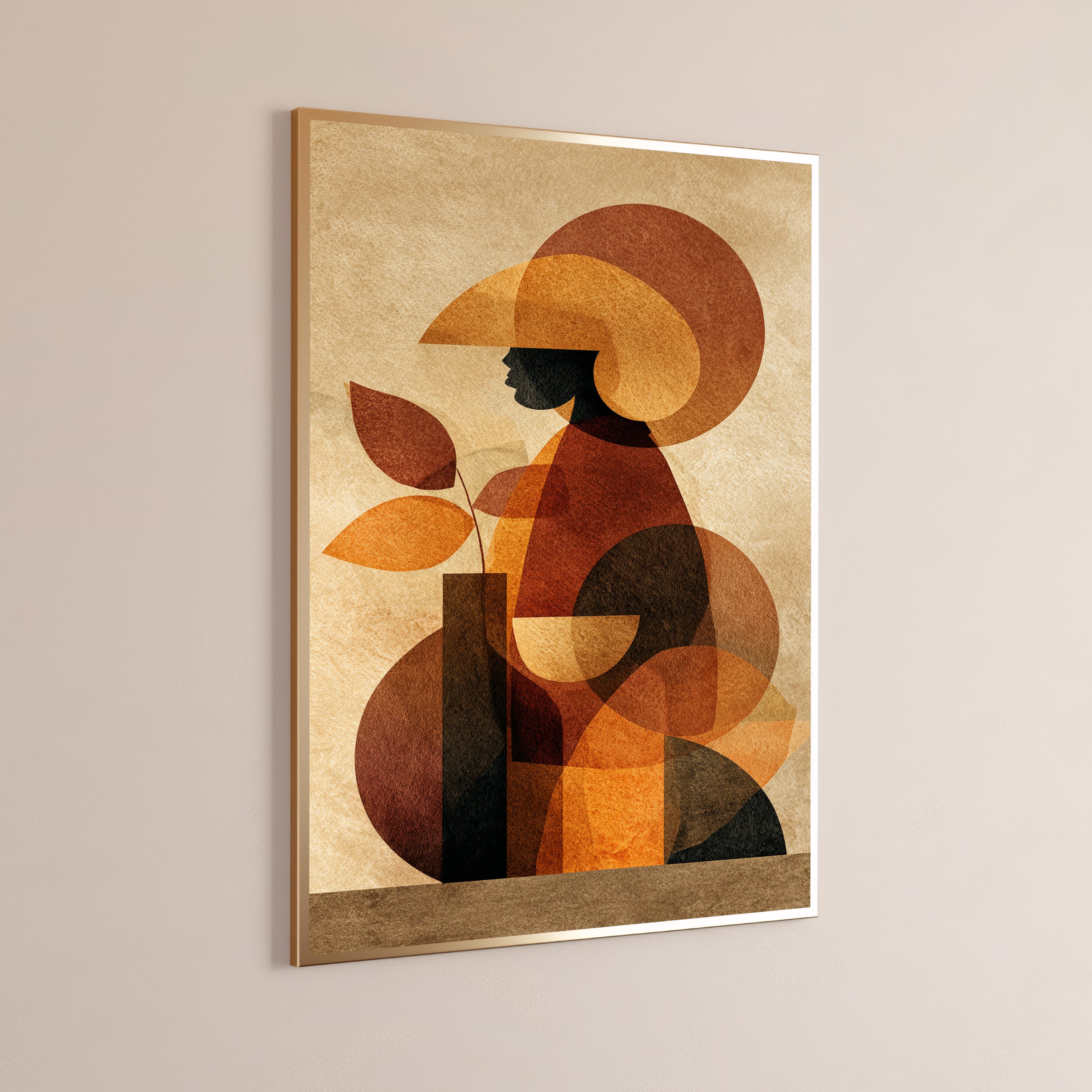Autumn Woman Abstract Art Print