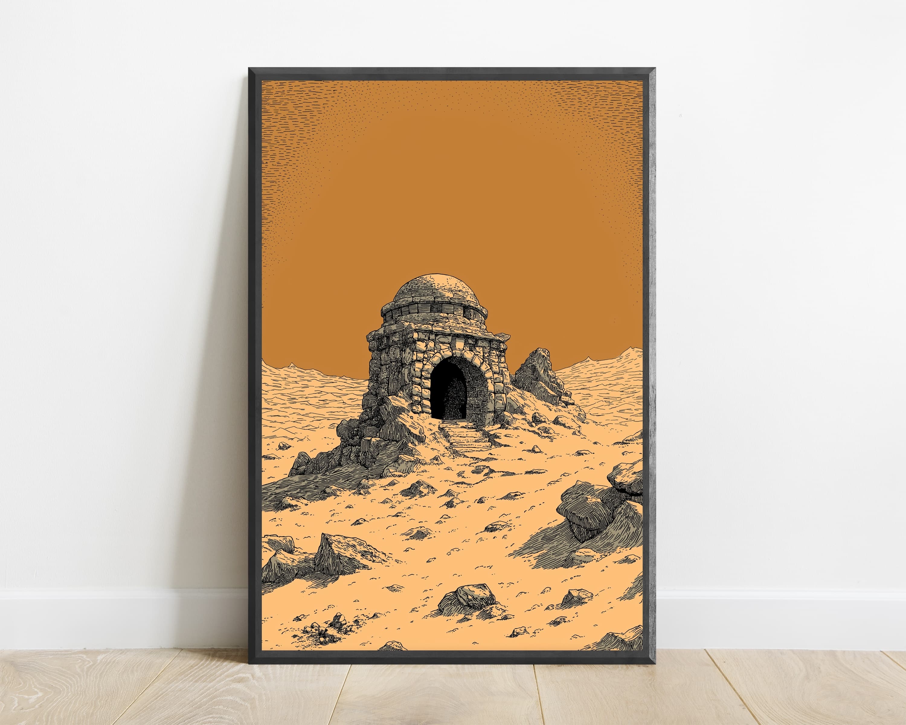 Desert Ruins Minimalist Print