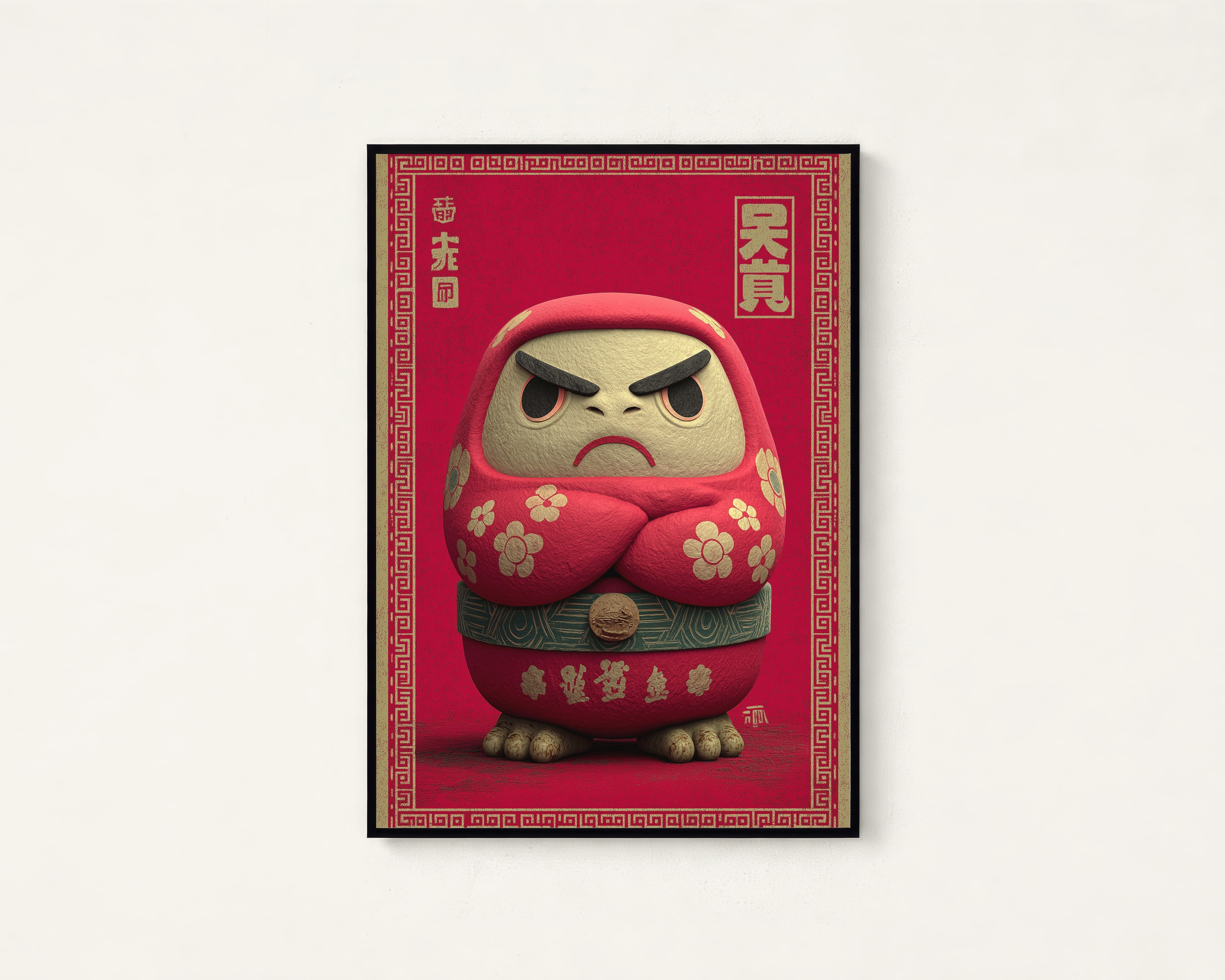 Daruma Doll Japanese Art Print — view 1