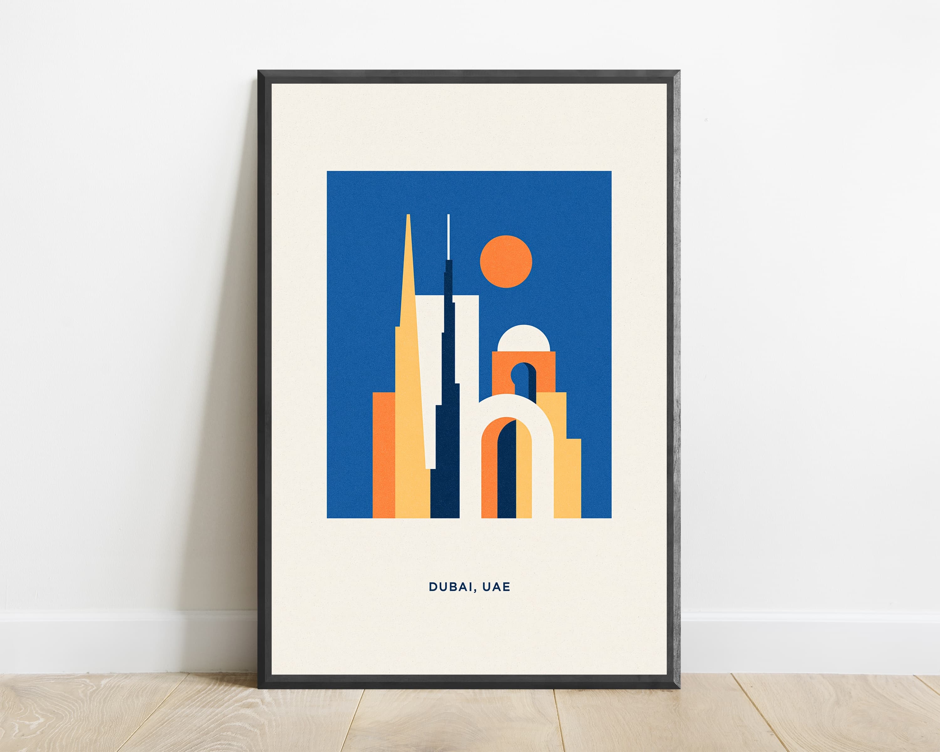 Dubai Skyline Modern Architecture Print — view 1