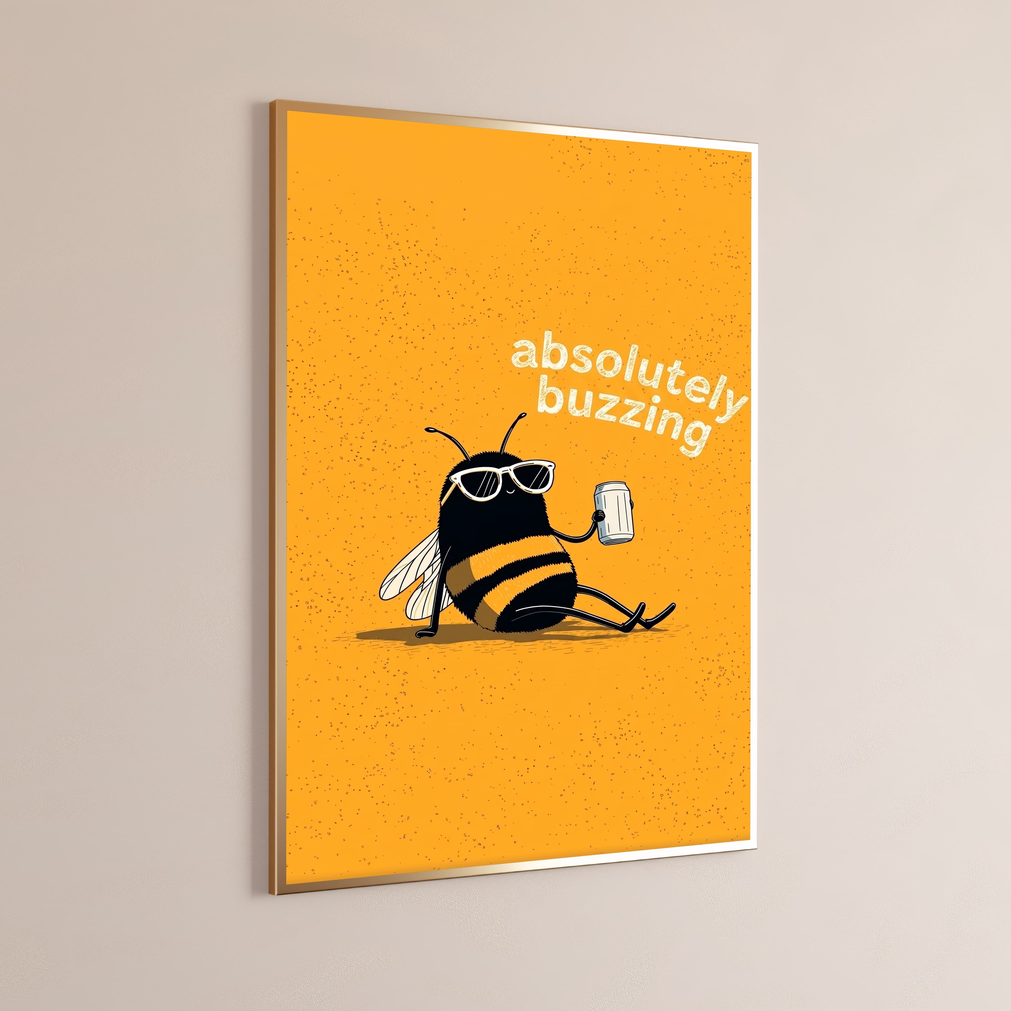 Funny Bee Print