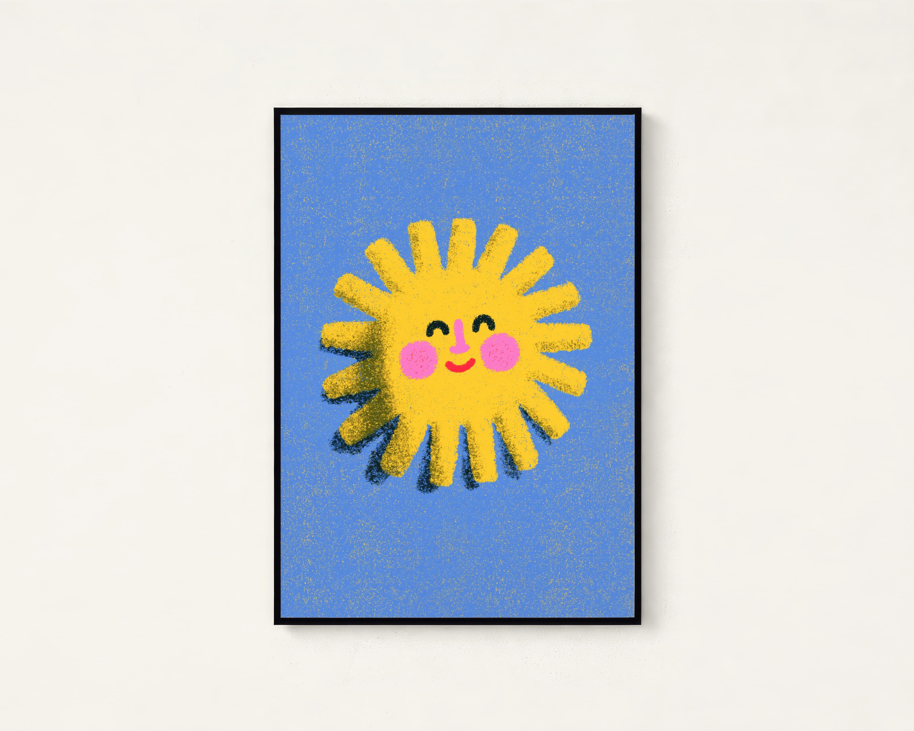 Happy Sunshine Character Pop Art Print