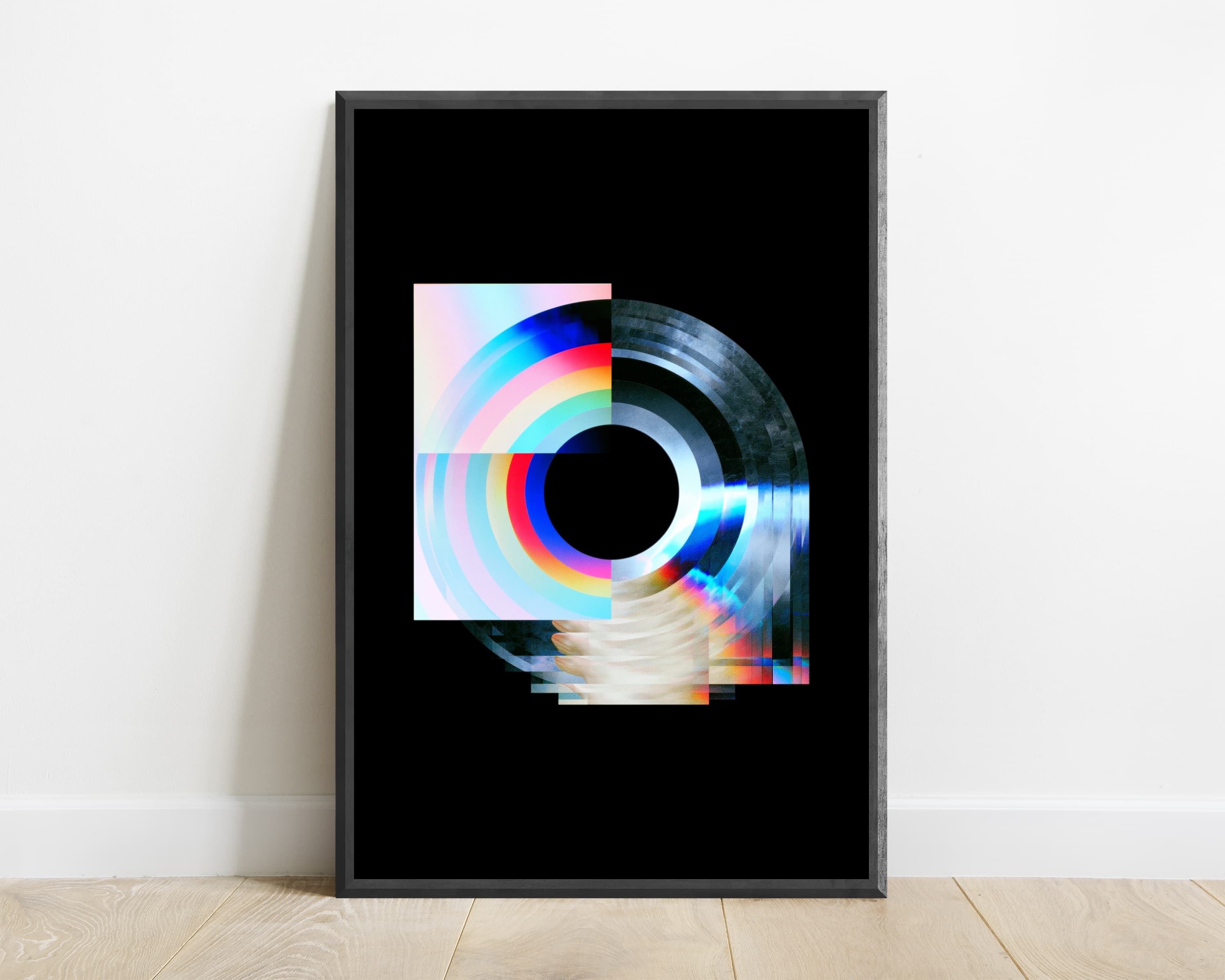 Colorful Retro Test Pattern Art Print — view 1