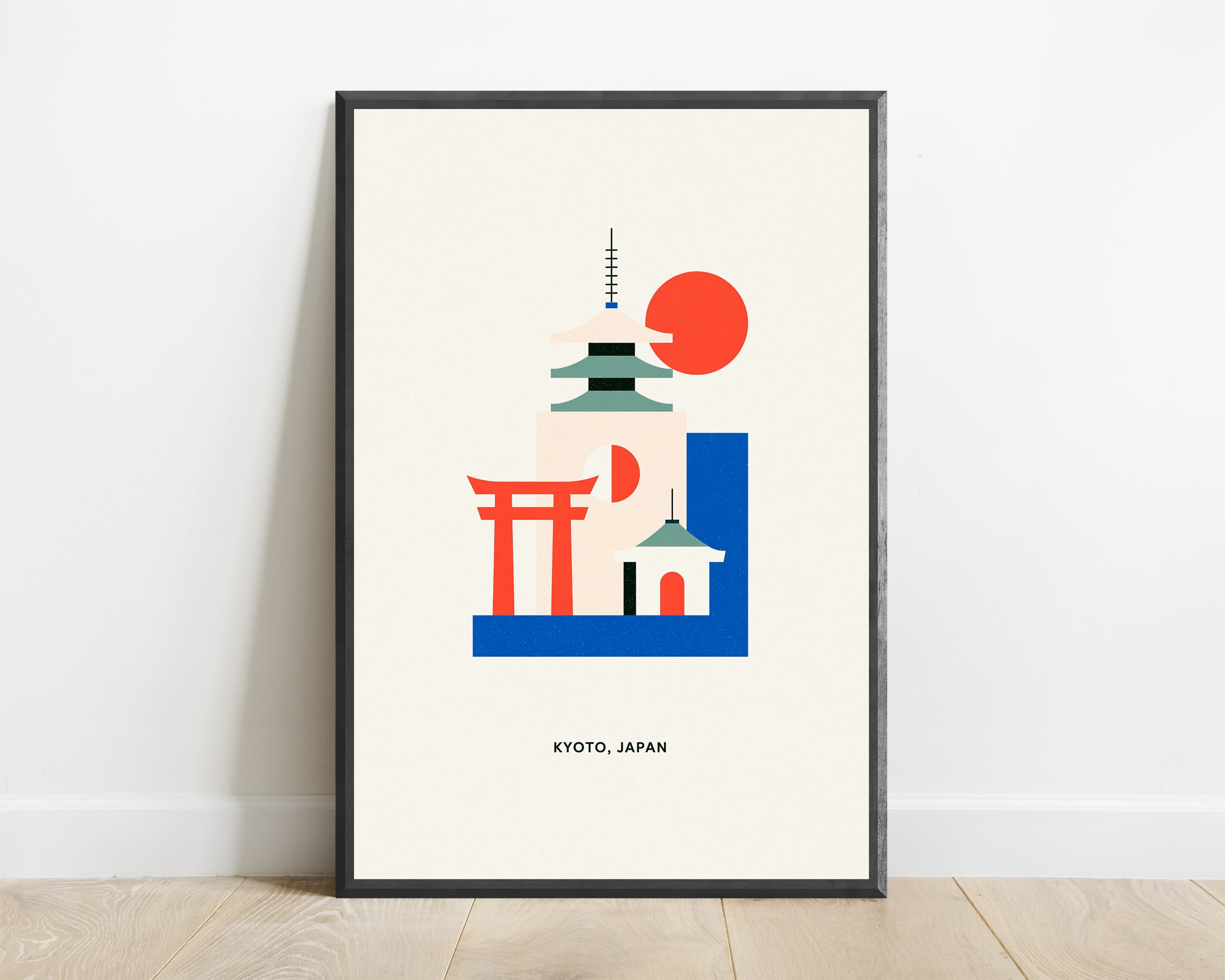 Kyoto Temple Architecture Print — view 1