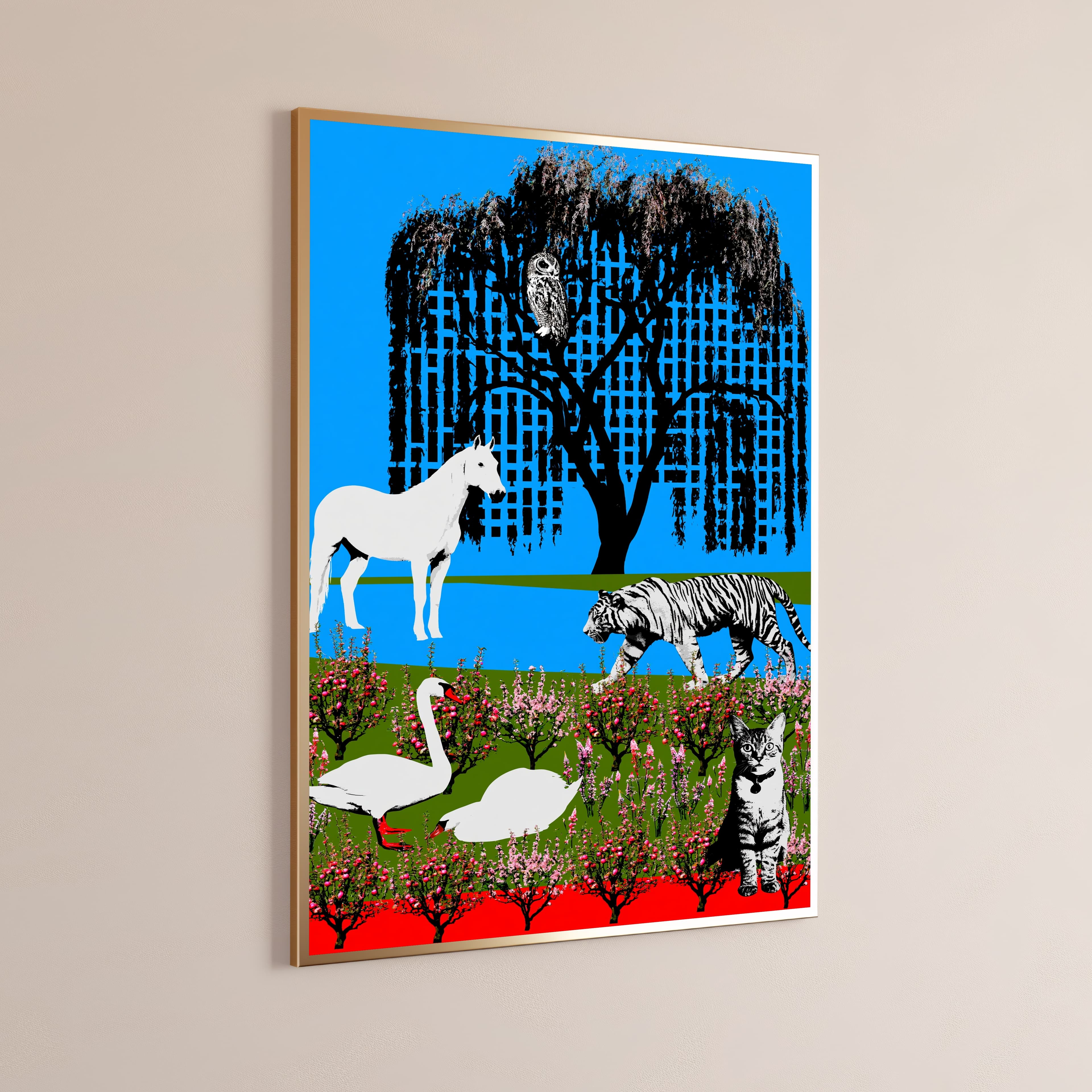 Magical Garden Animals Wall Art