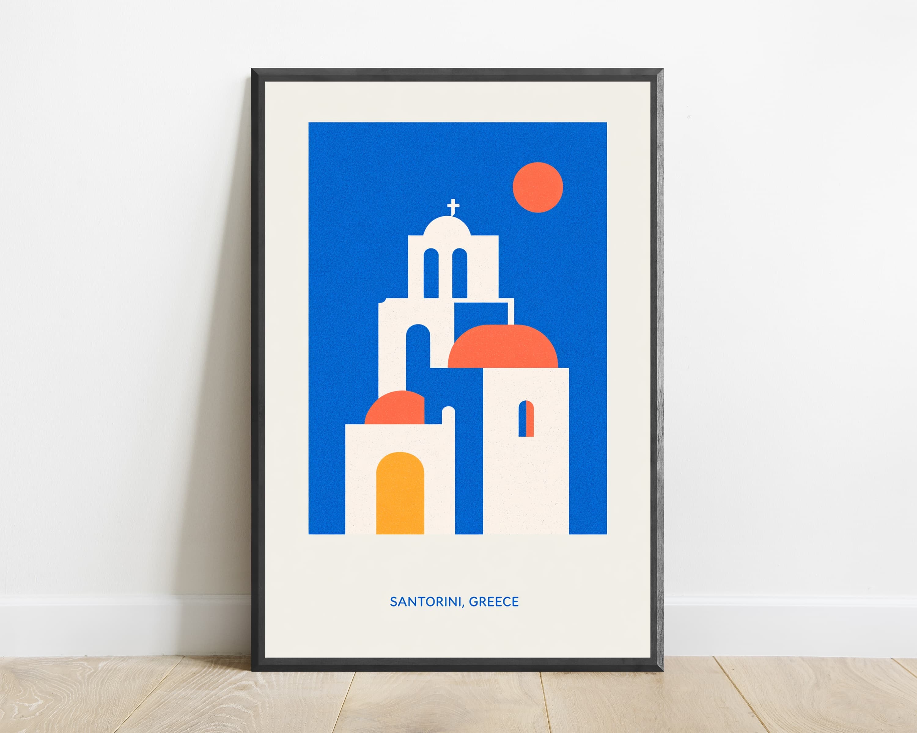 Santorini Greece Church Print — view 1