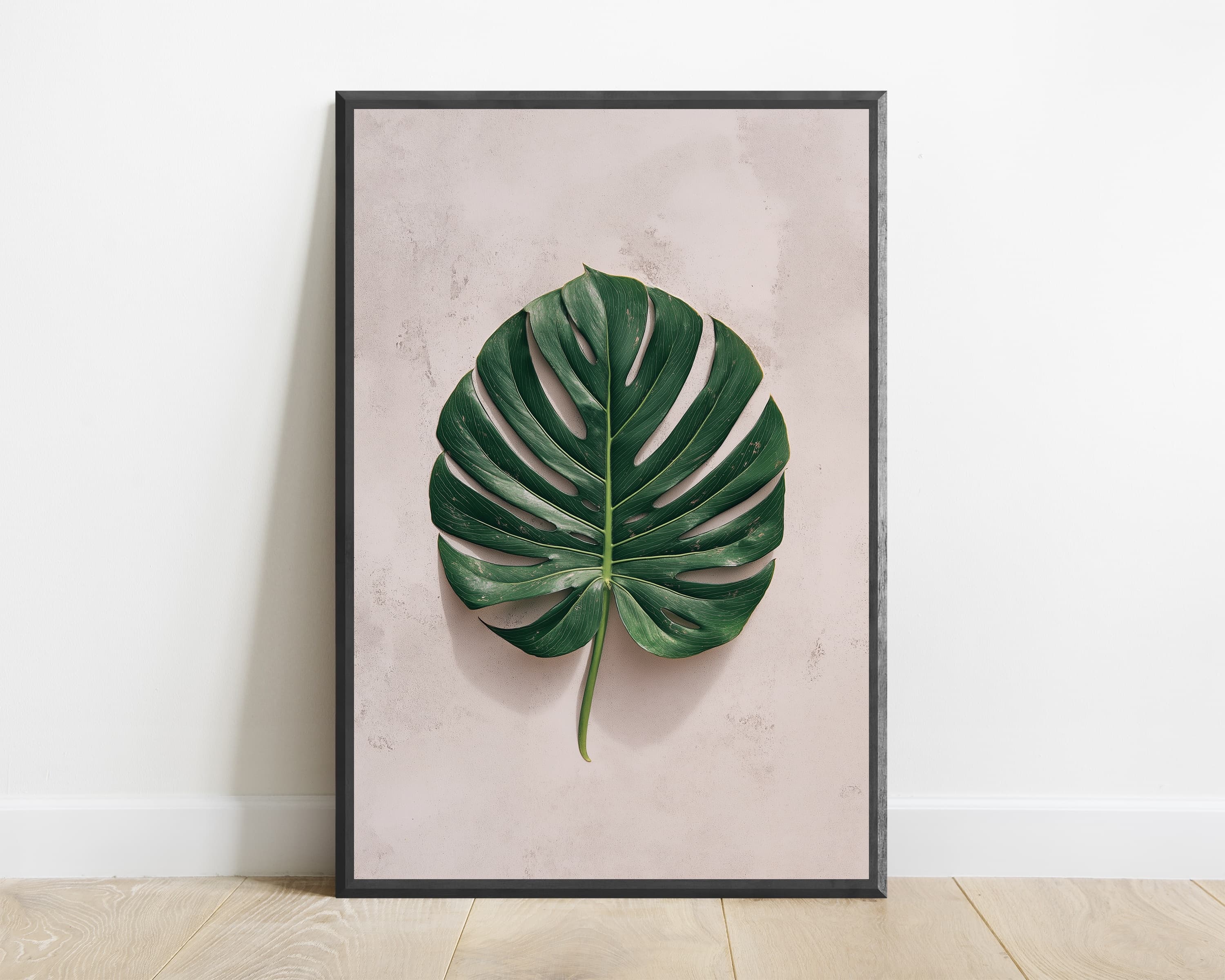 Monstera Leaf Minimalist Print — view 1