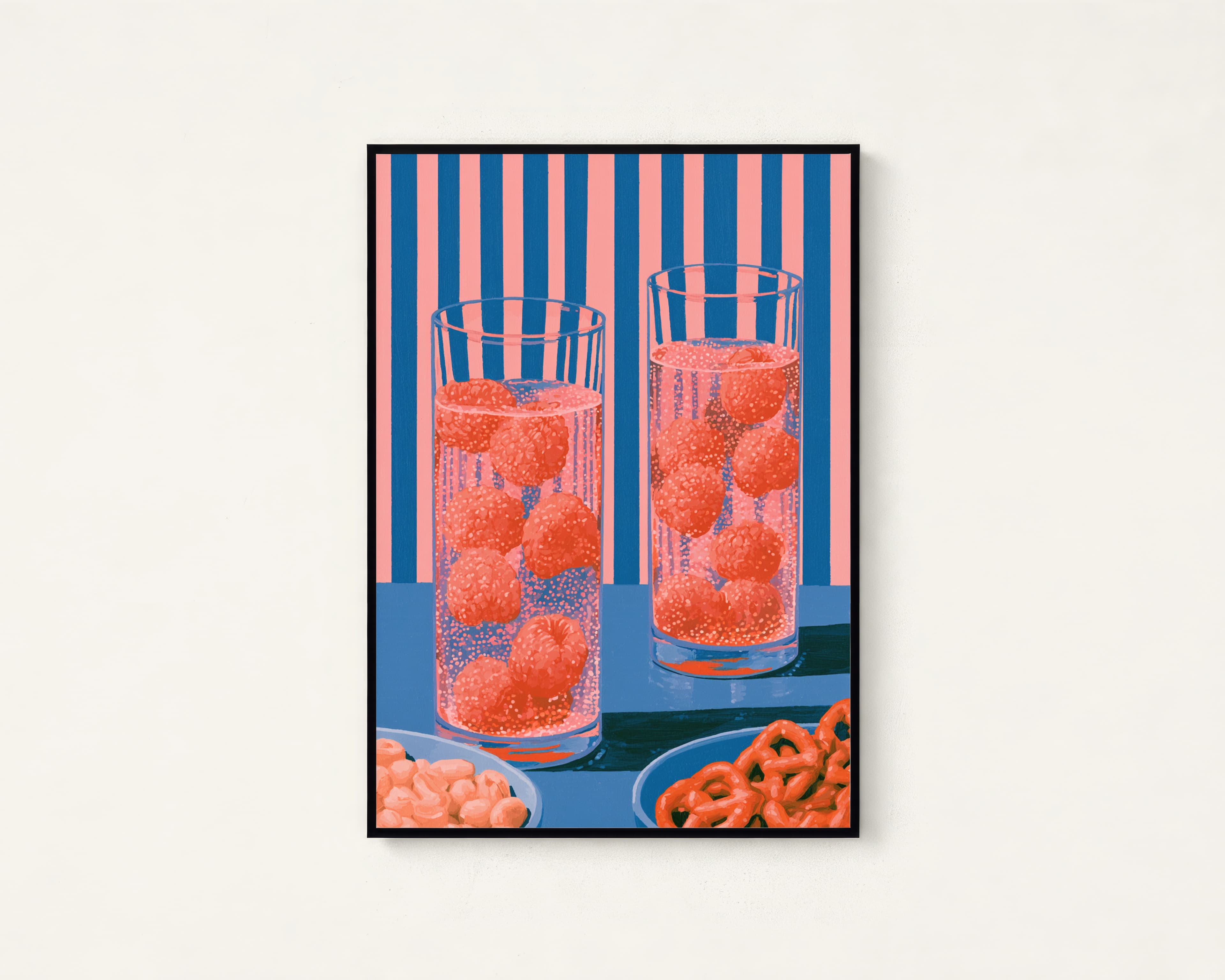 Raspberry Fizzy Drink Pop Art Print