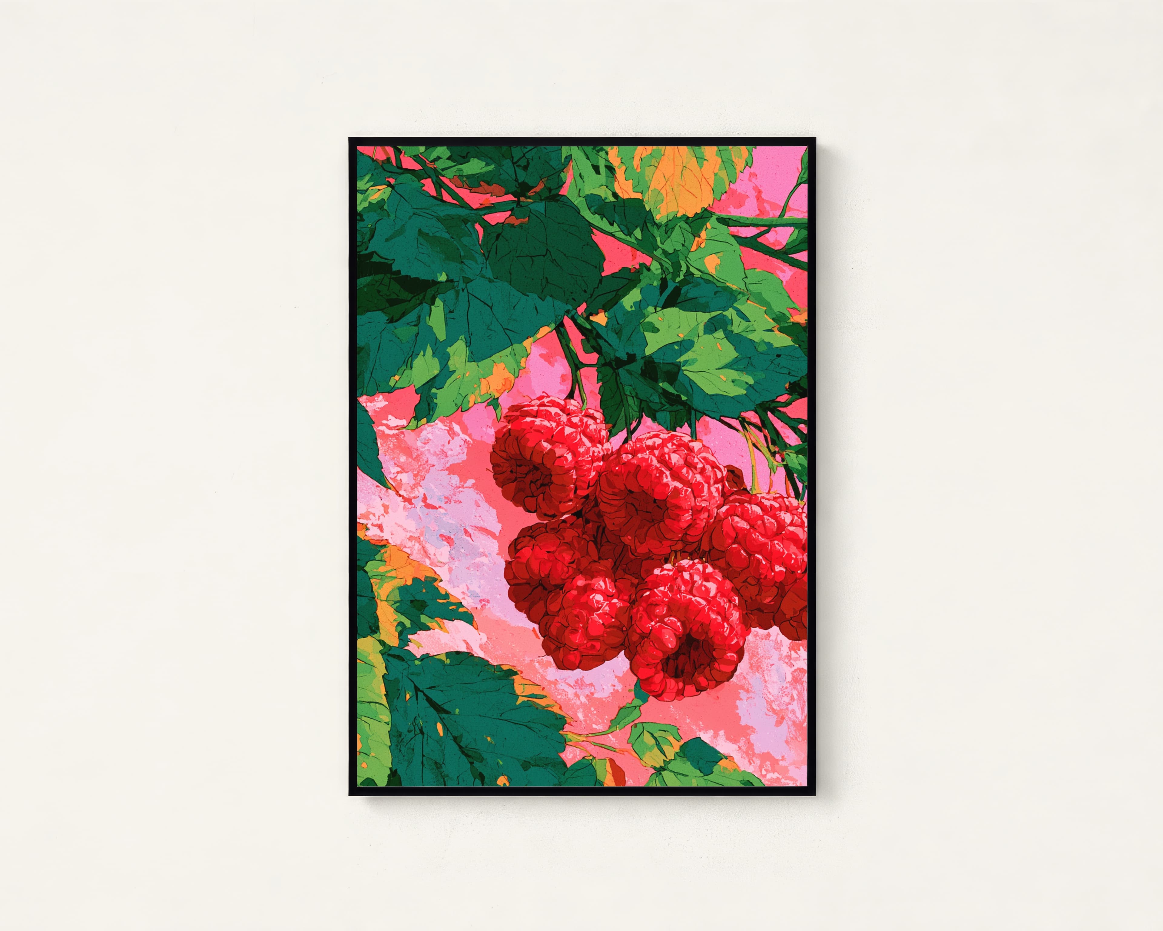 Red Raspberries Botanical Print
