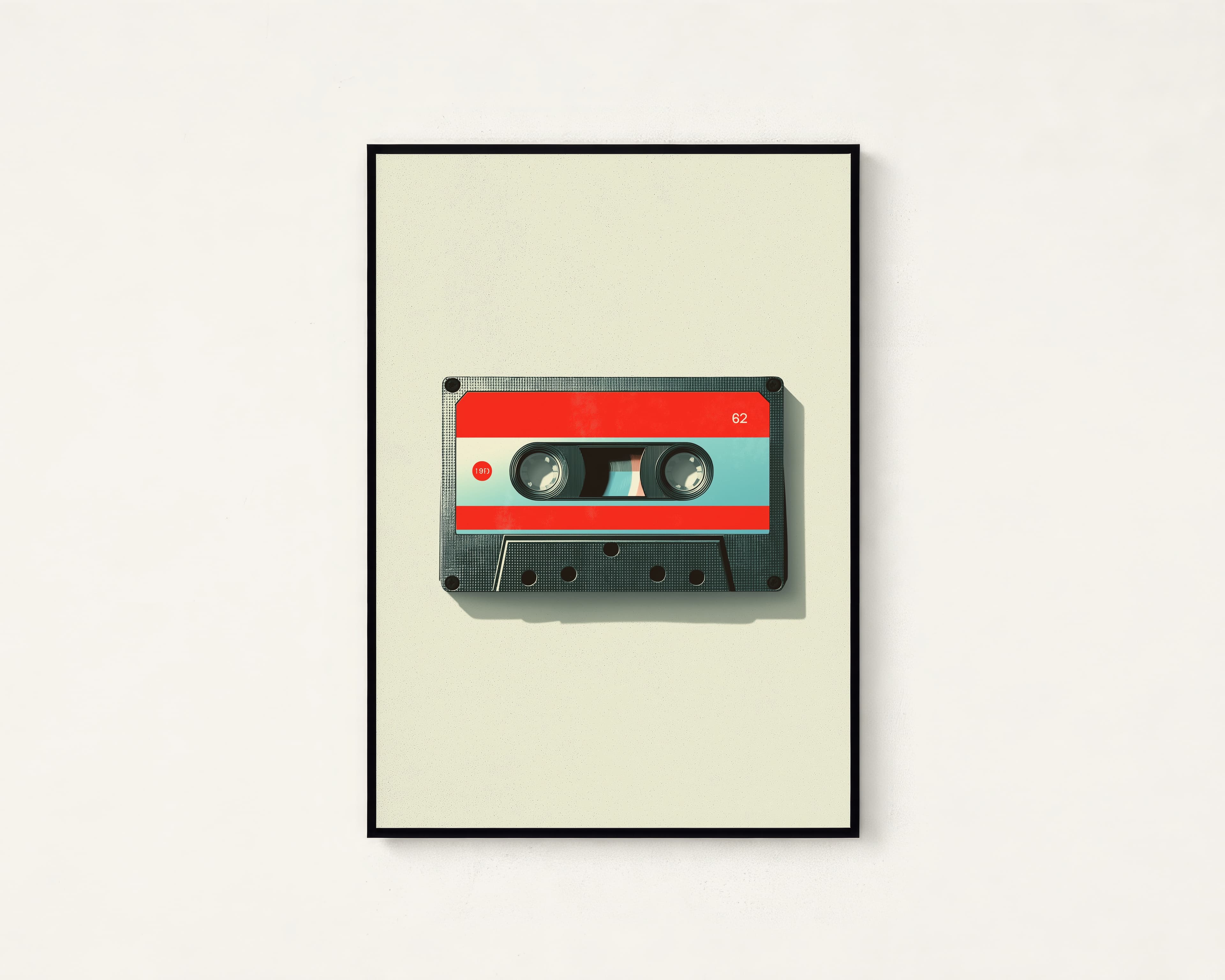 Retro Cassette Tape Print