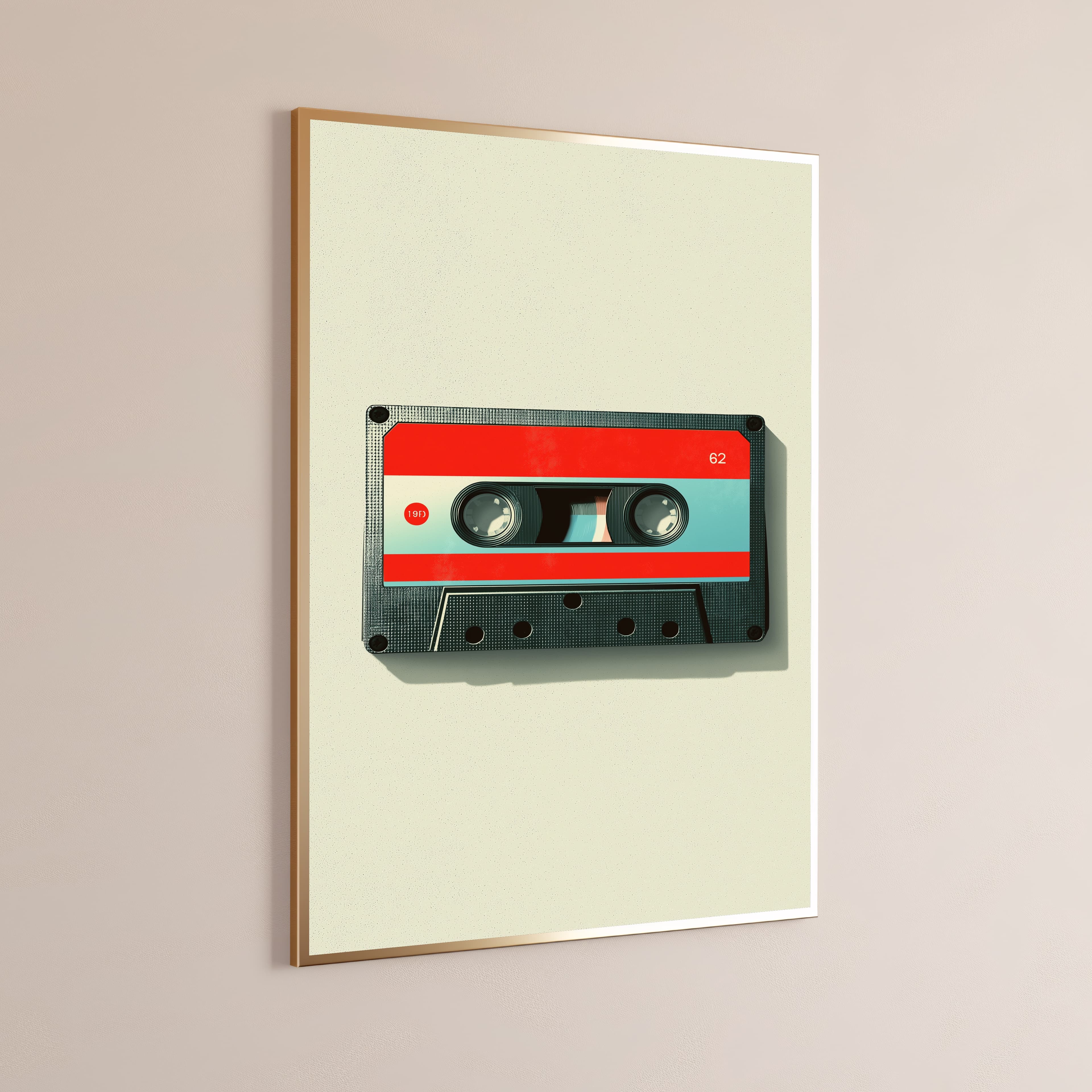 Retro Cassette Tape Print