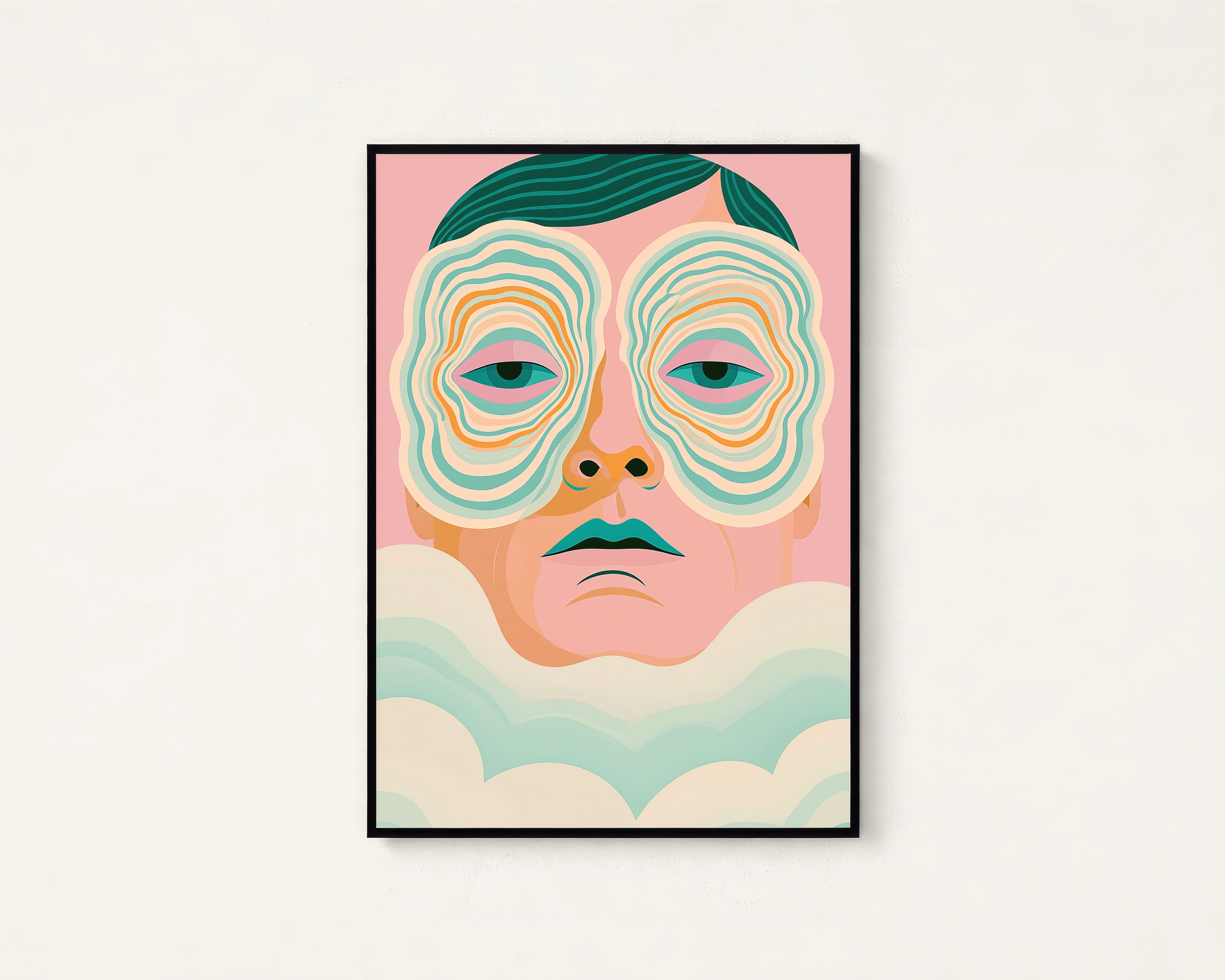 Retro Pop Art Portrait Print — view 1