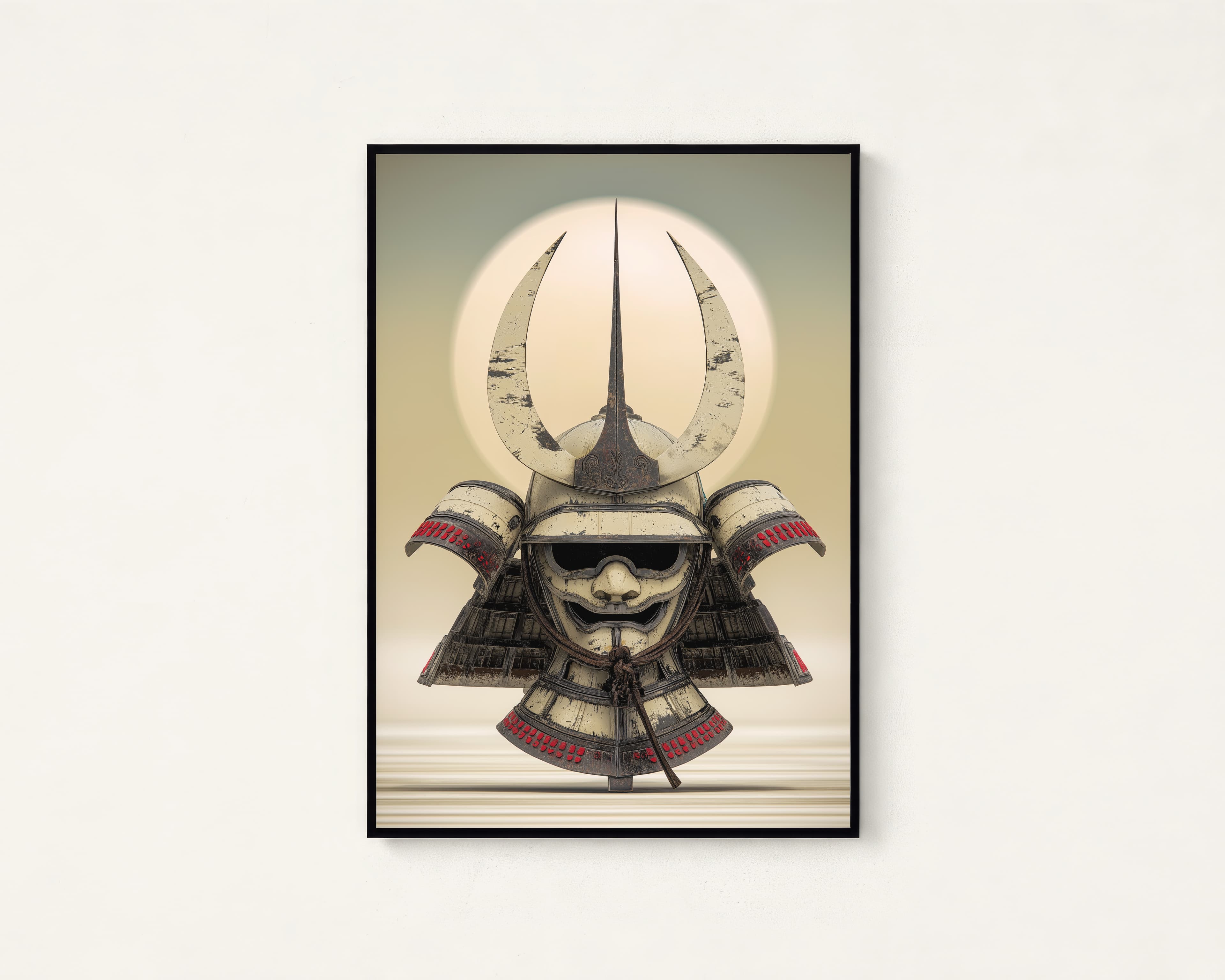 Samurai Kabuto Helmet Warrior Art Print