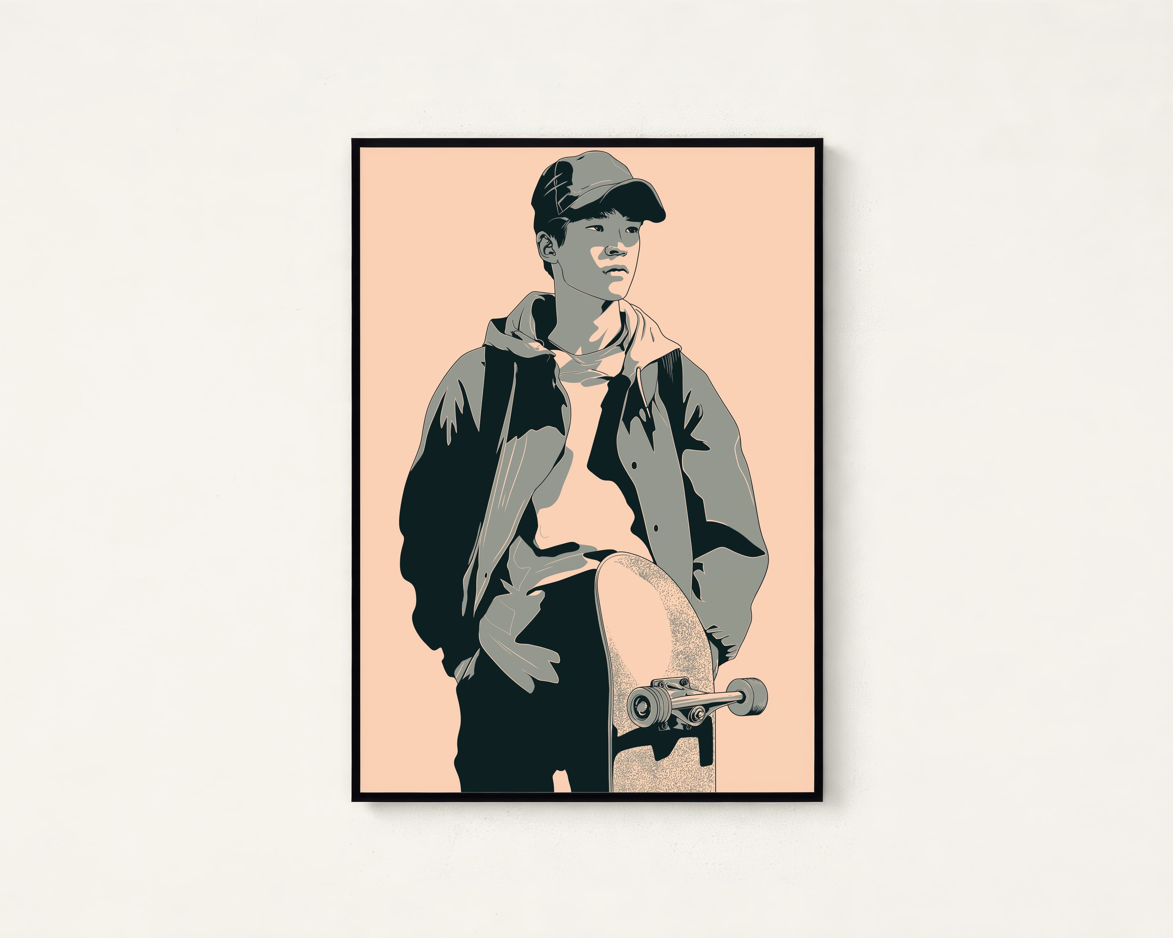 Skateboarder Portrait Print