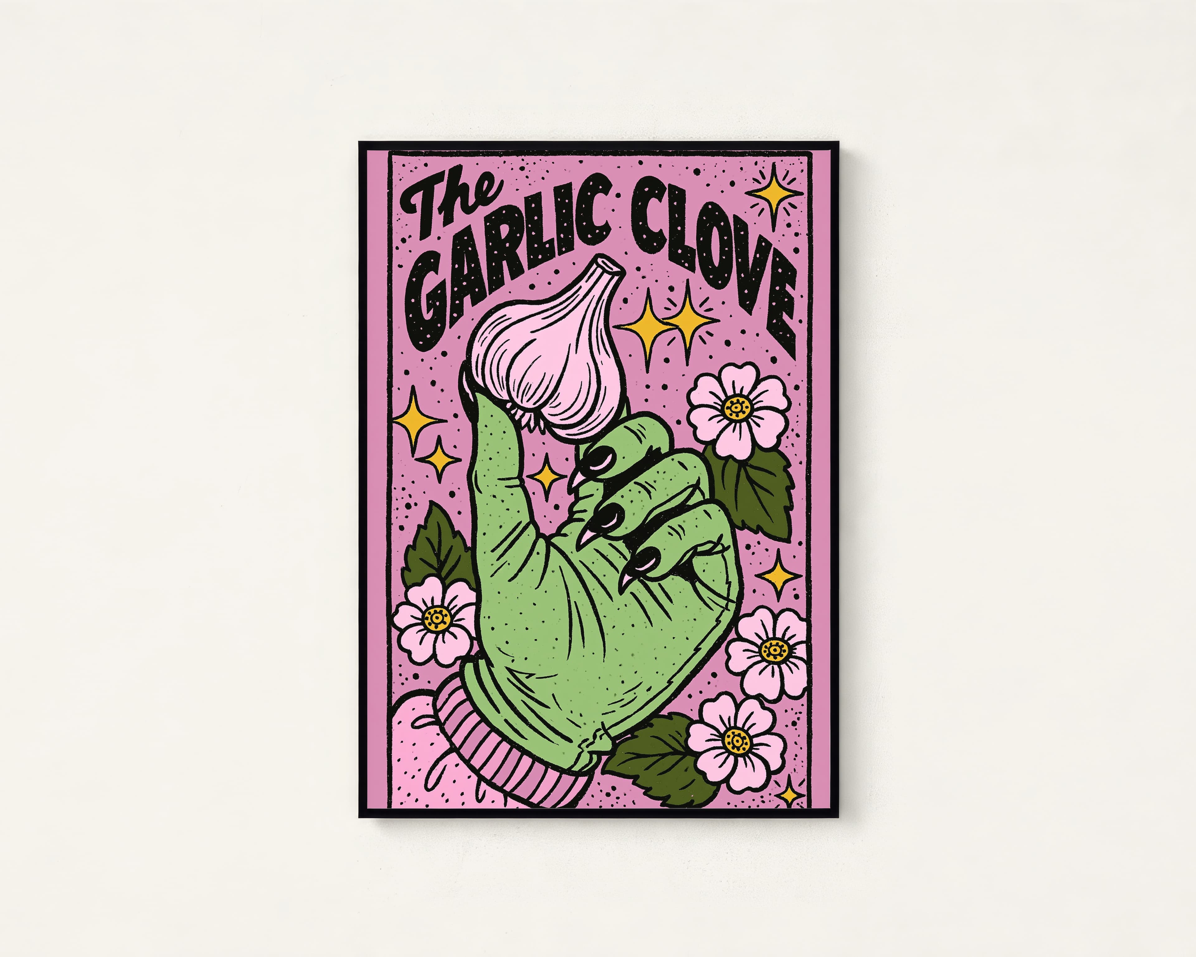The Garlic Clove Pop Art Print