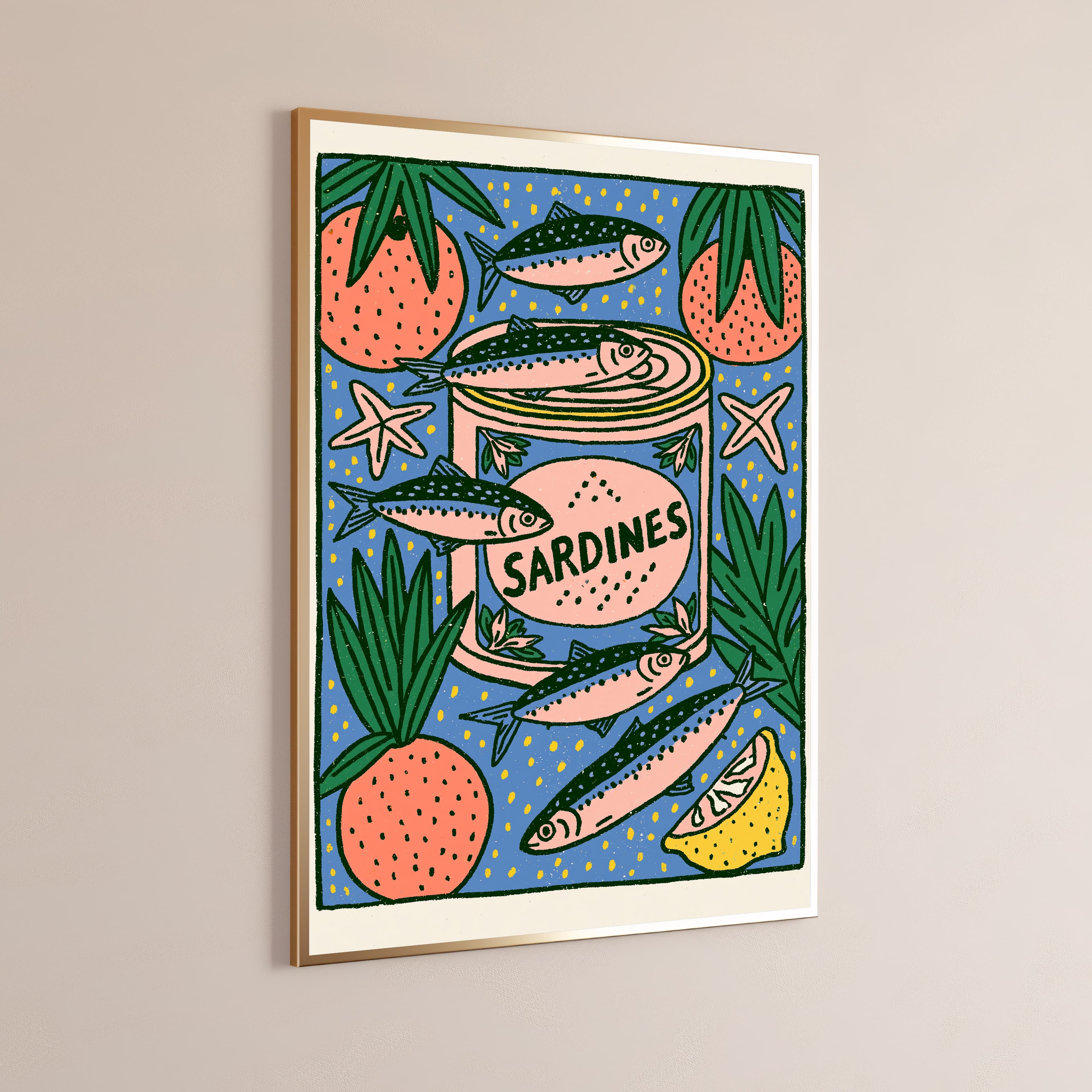 Tinned Sardines Food Art Print