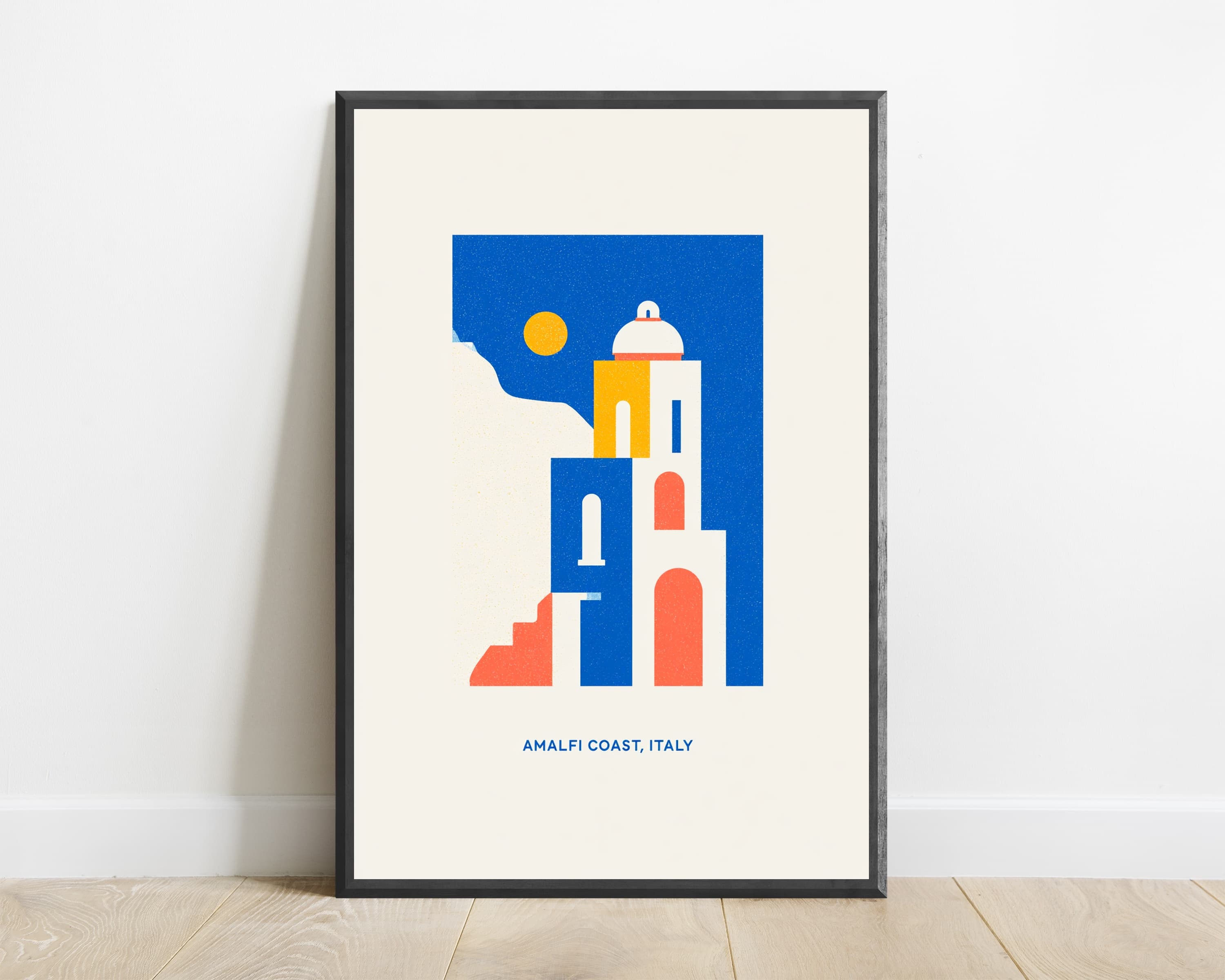 Amalfi Coast Minimalist Print — view 1