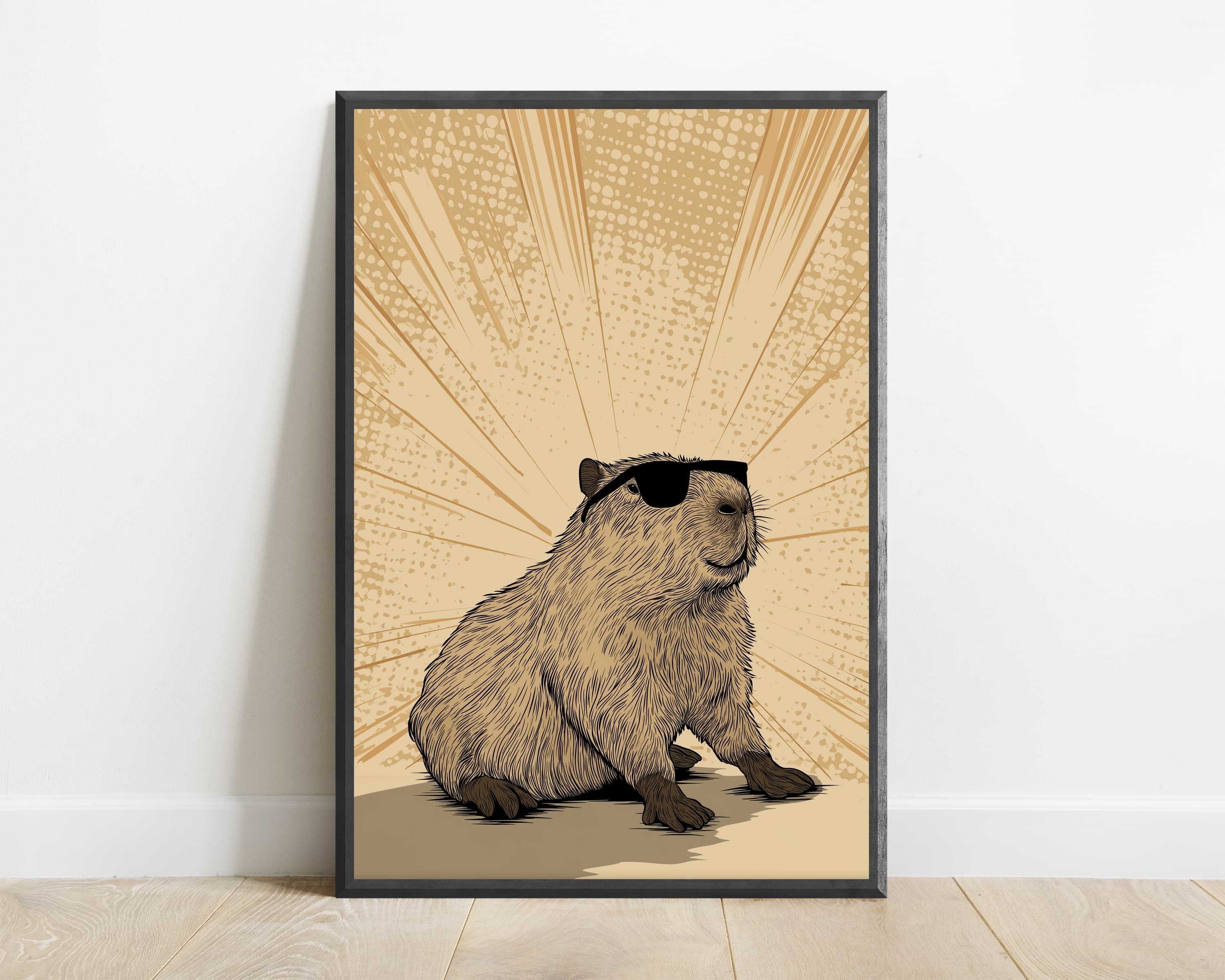 Cool Capybara Sunglasses Print — view 1