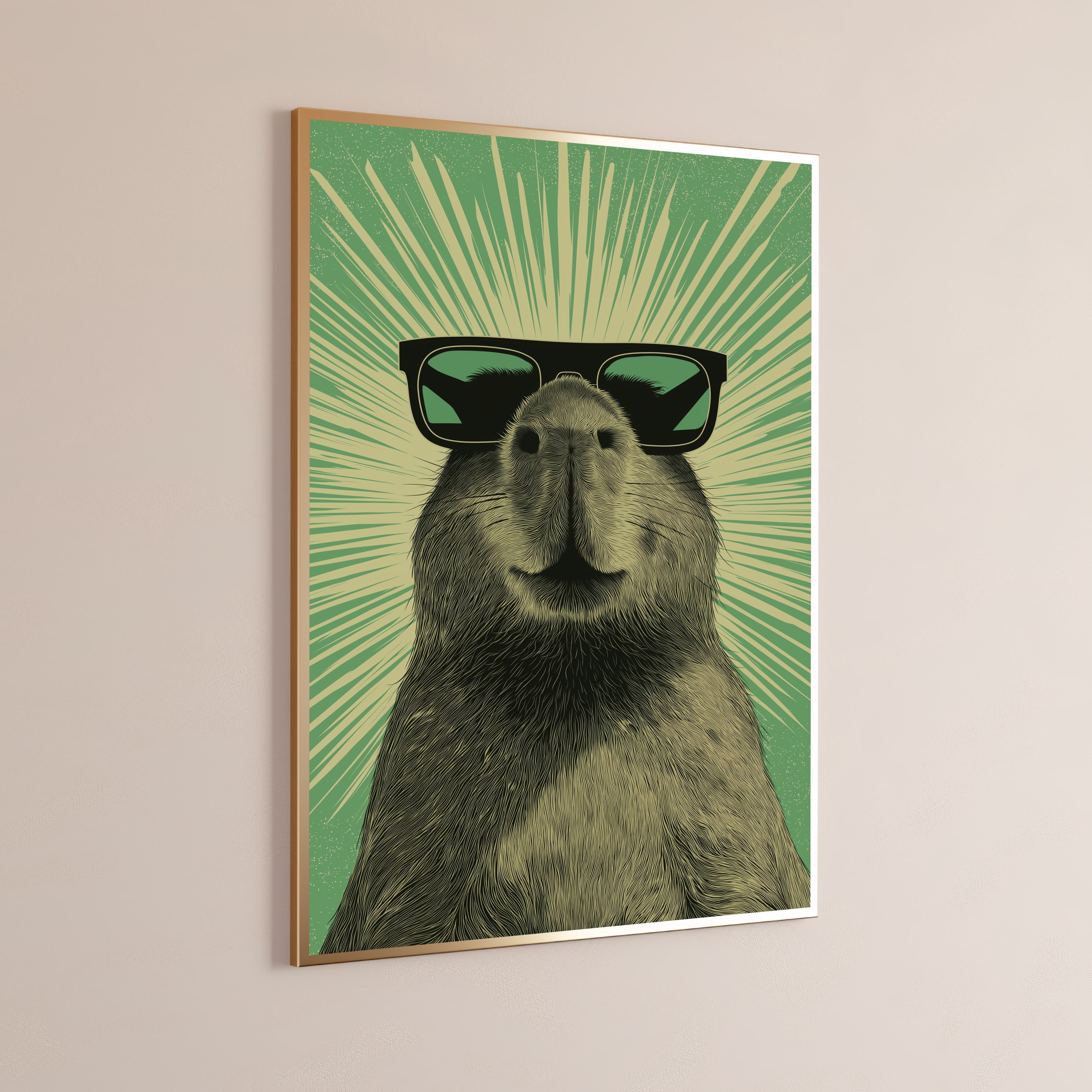 Cool Otter Sunglasses Pop Art Print