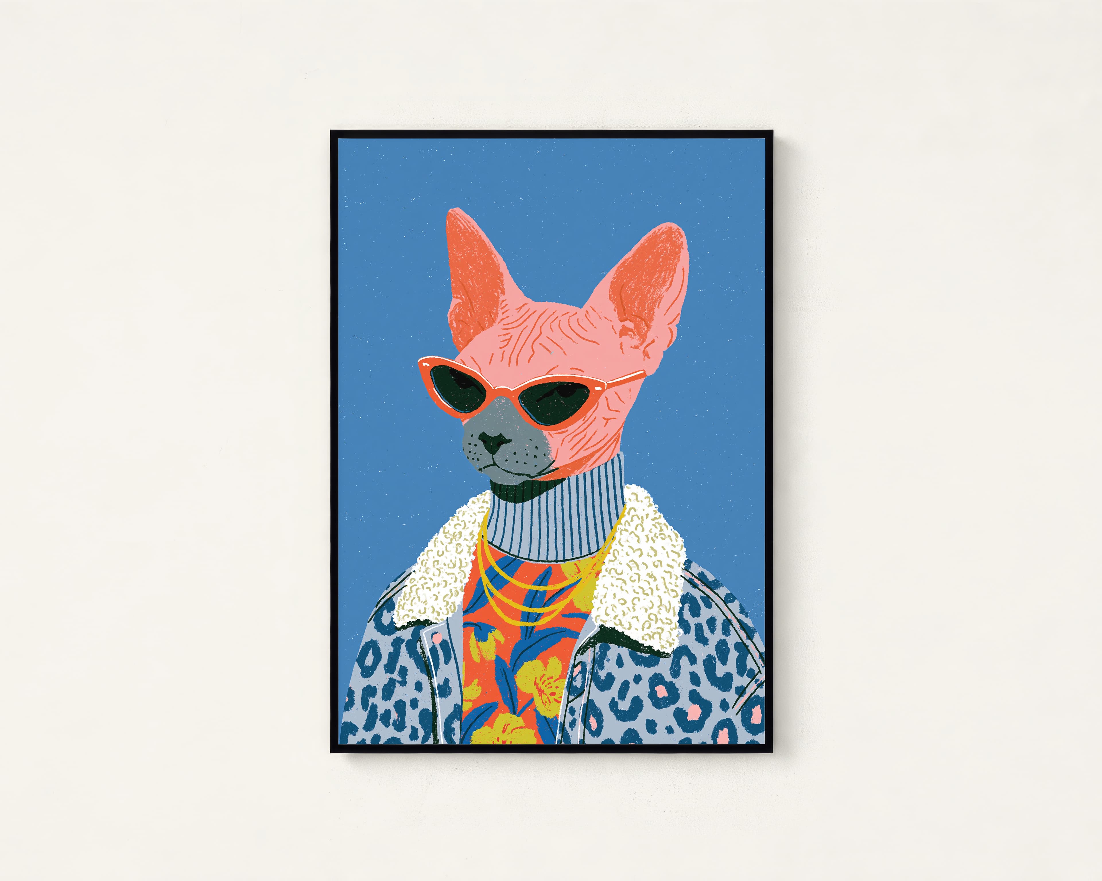 Sphynx Cat Pop Art Print — view 1