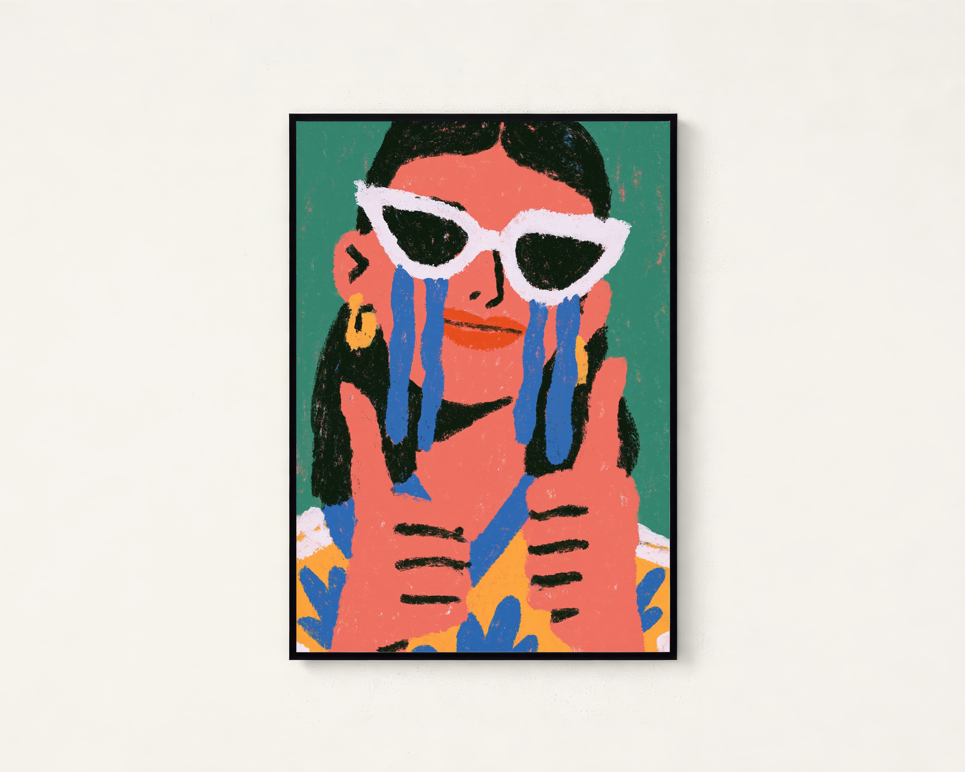 Cool Woman Sunglasses Pop Art Print