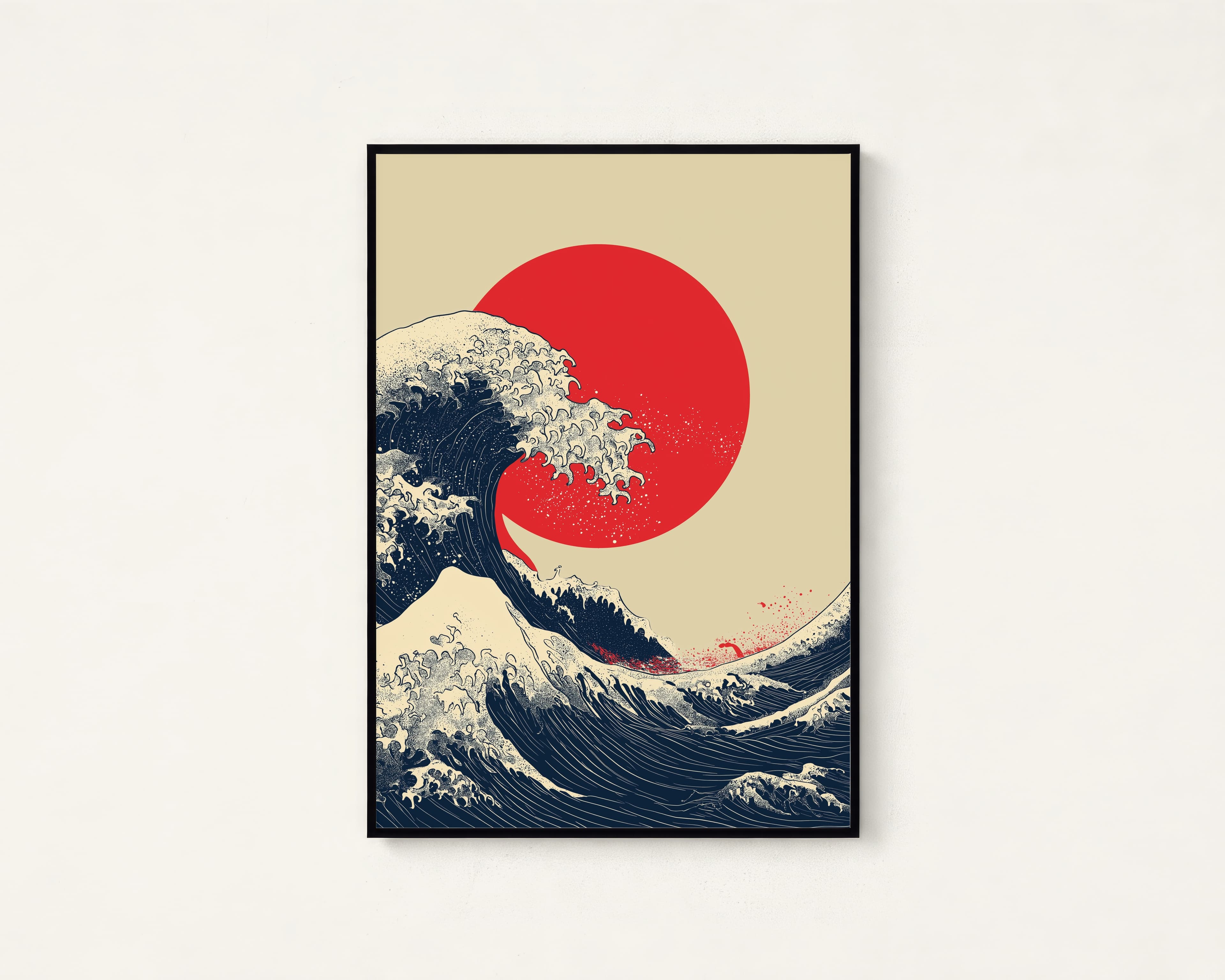 Ocean Wave Japanese Art Print — view 1