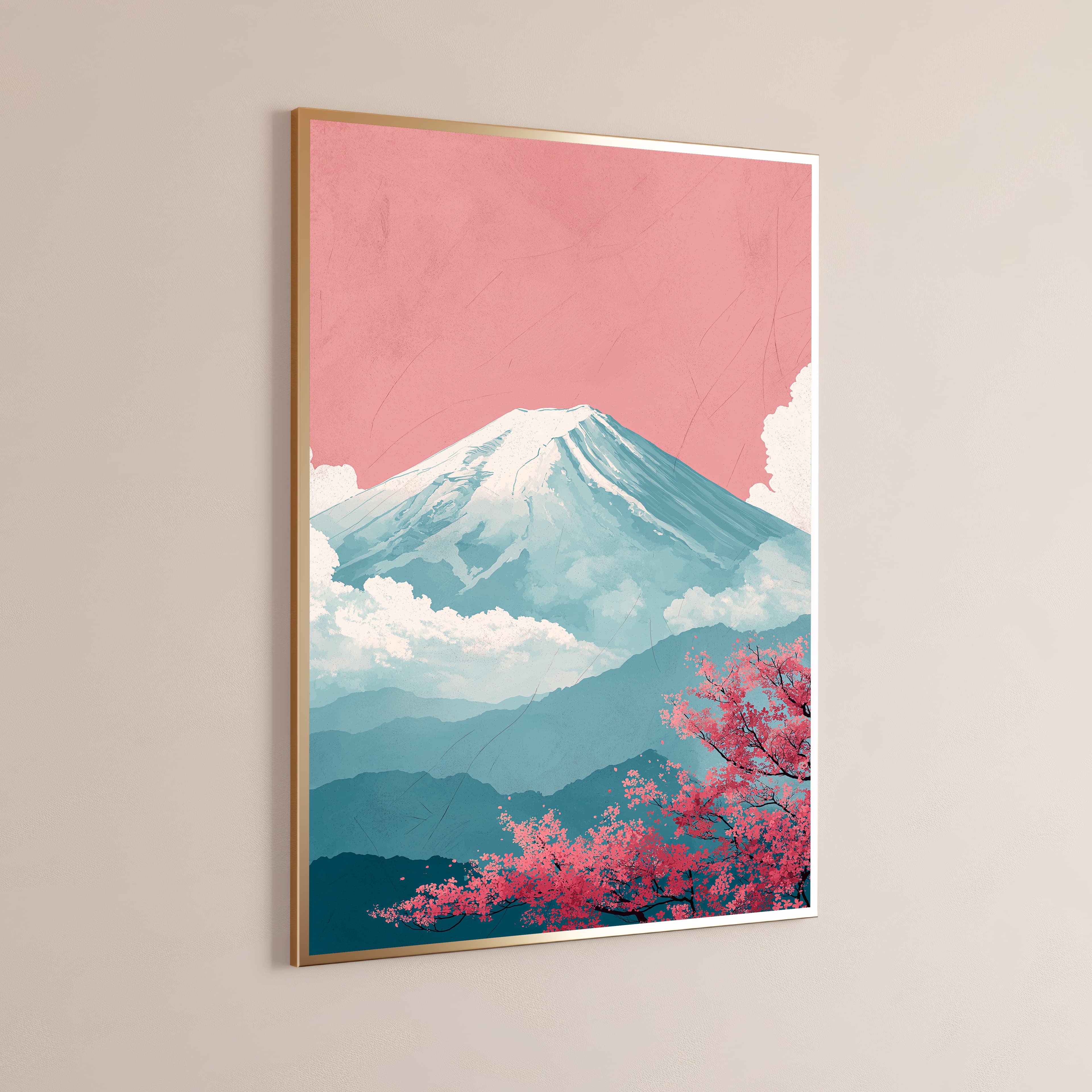 Mount Fuji Cherry Blossom Landscape