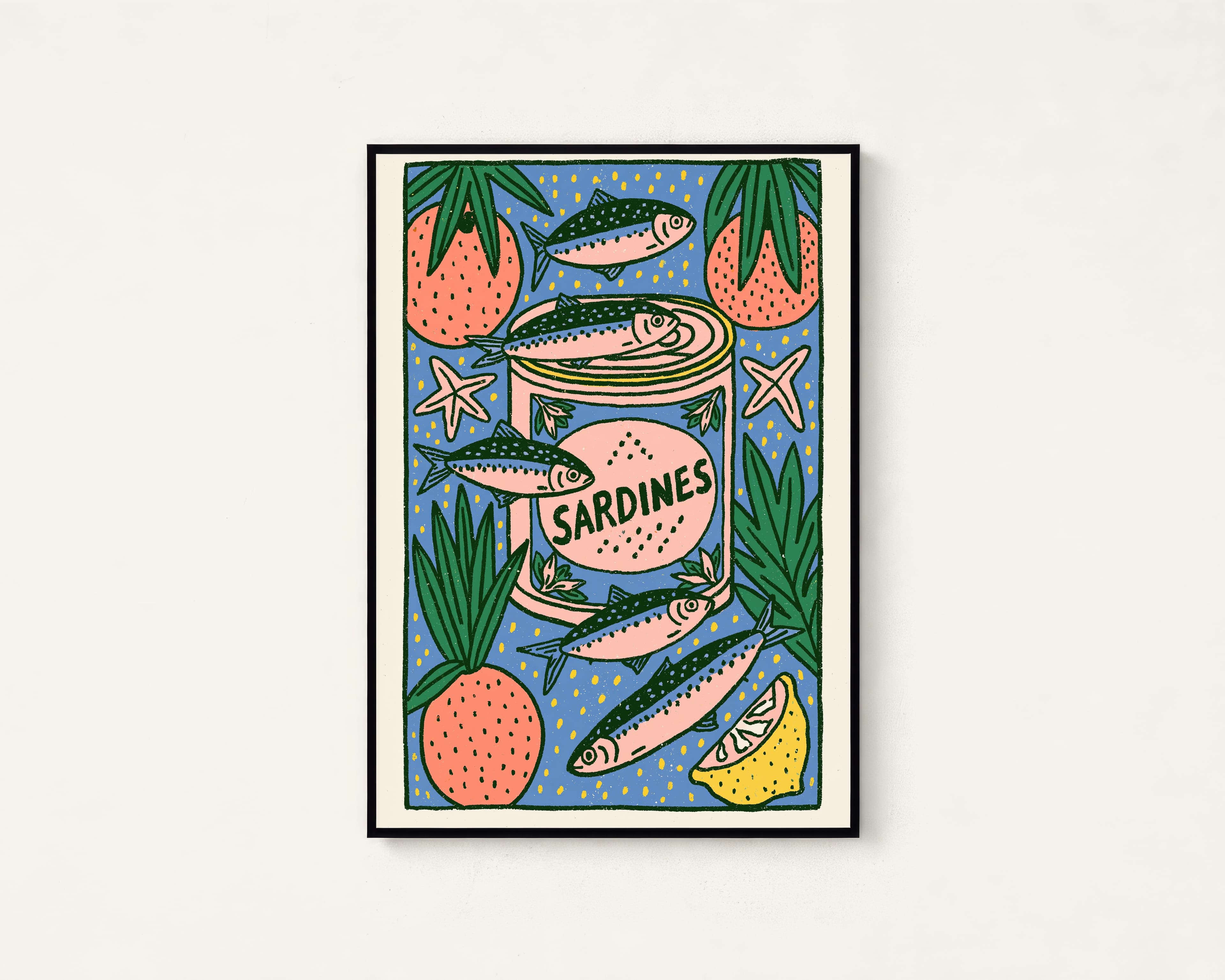 Tinned Sardines Food Art Print