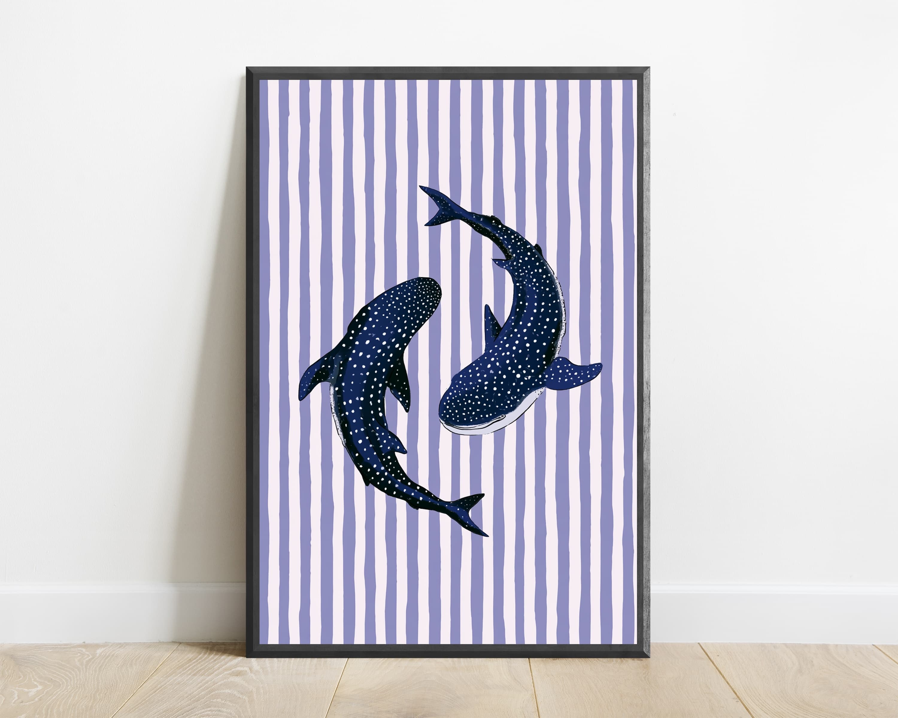 Whale Shark Spotted Navy Minimalist — view 1