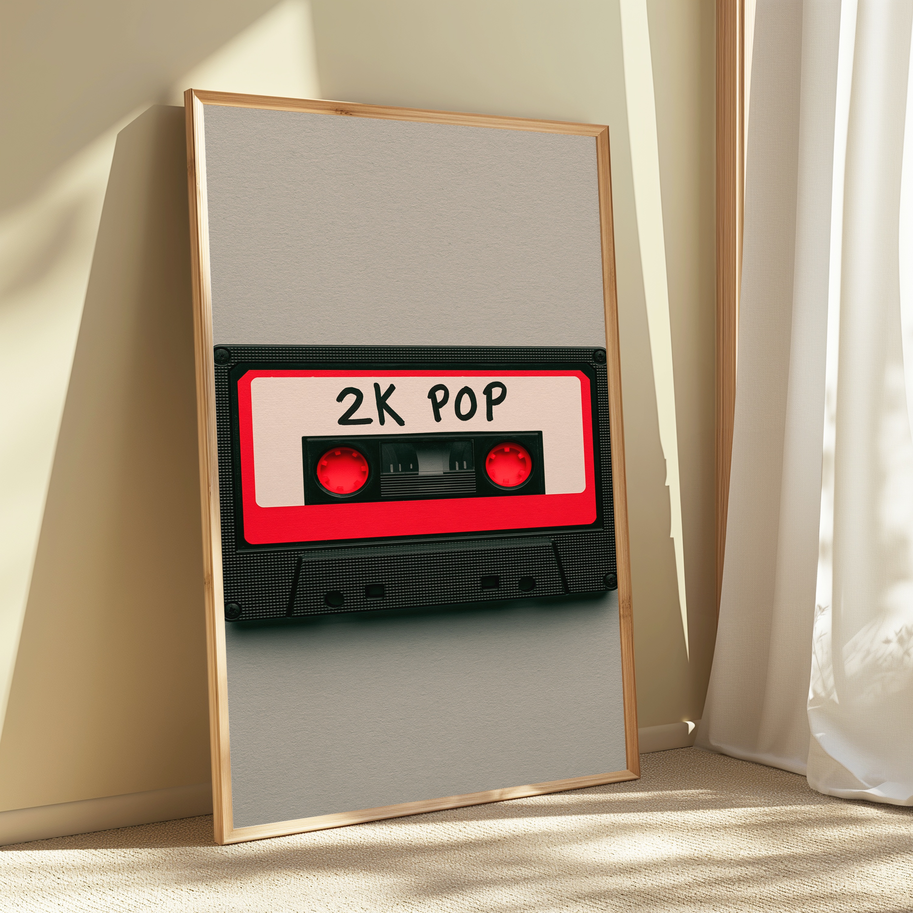 2K Pop Retro Cassette Tape Print view 3