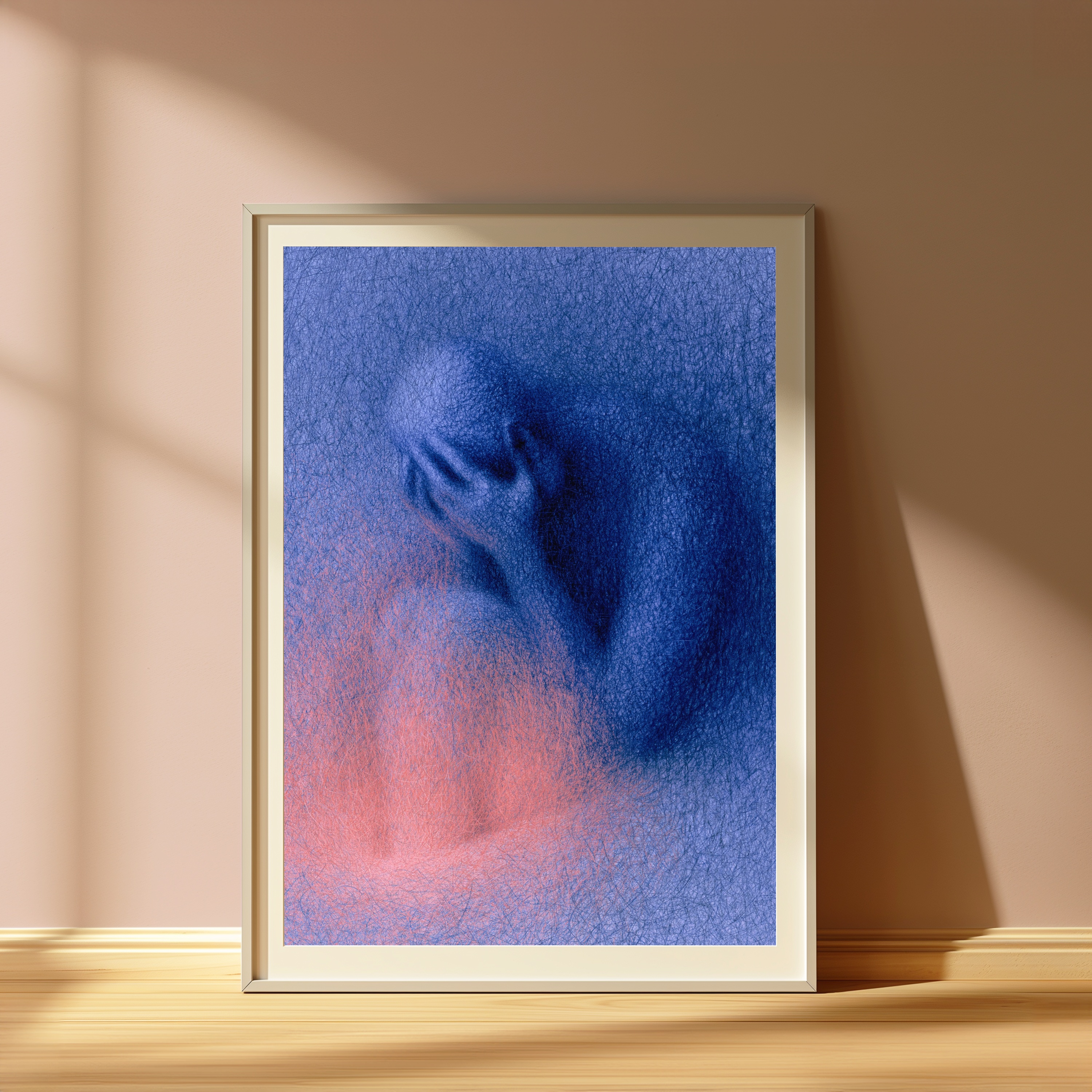 Abstract Watercolor Portrait Print view 4