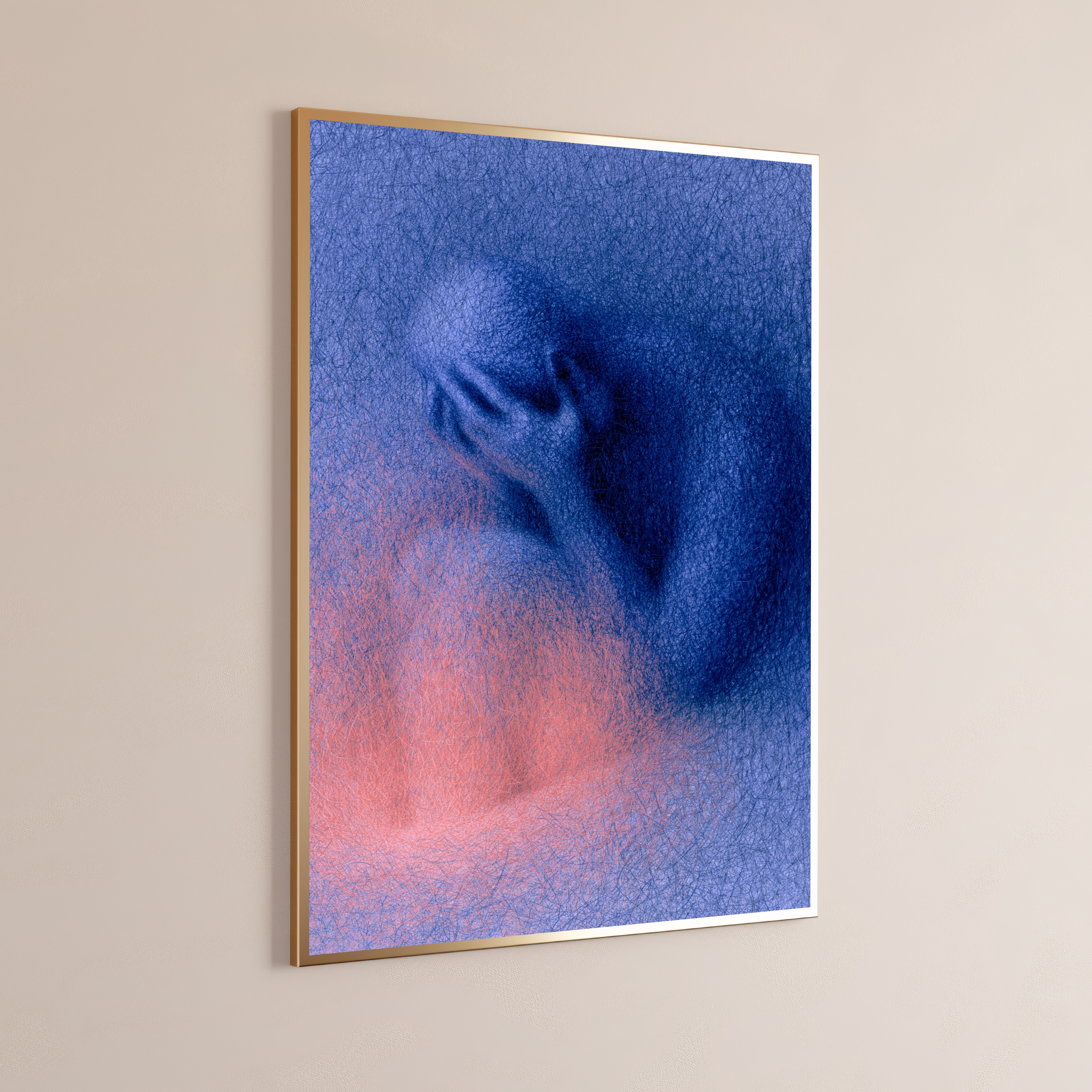 Abstract Watercolor Portrait Print