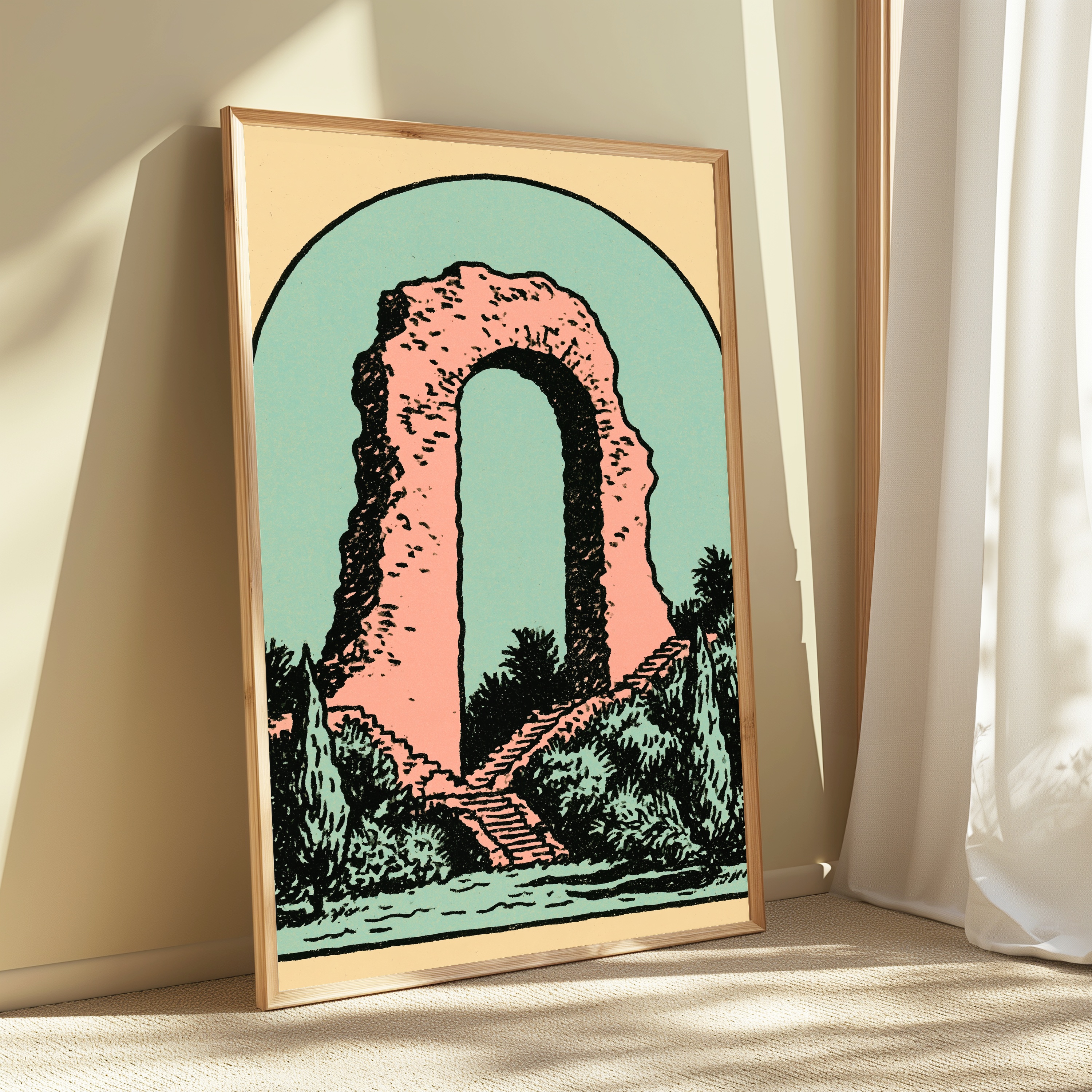 Ancient Stone Archway Ruins Print view 3