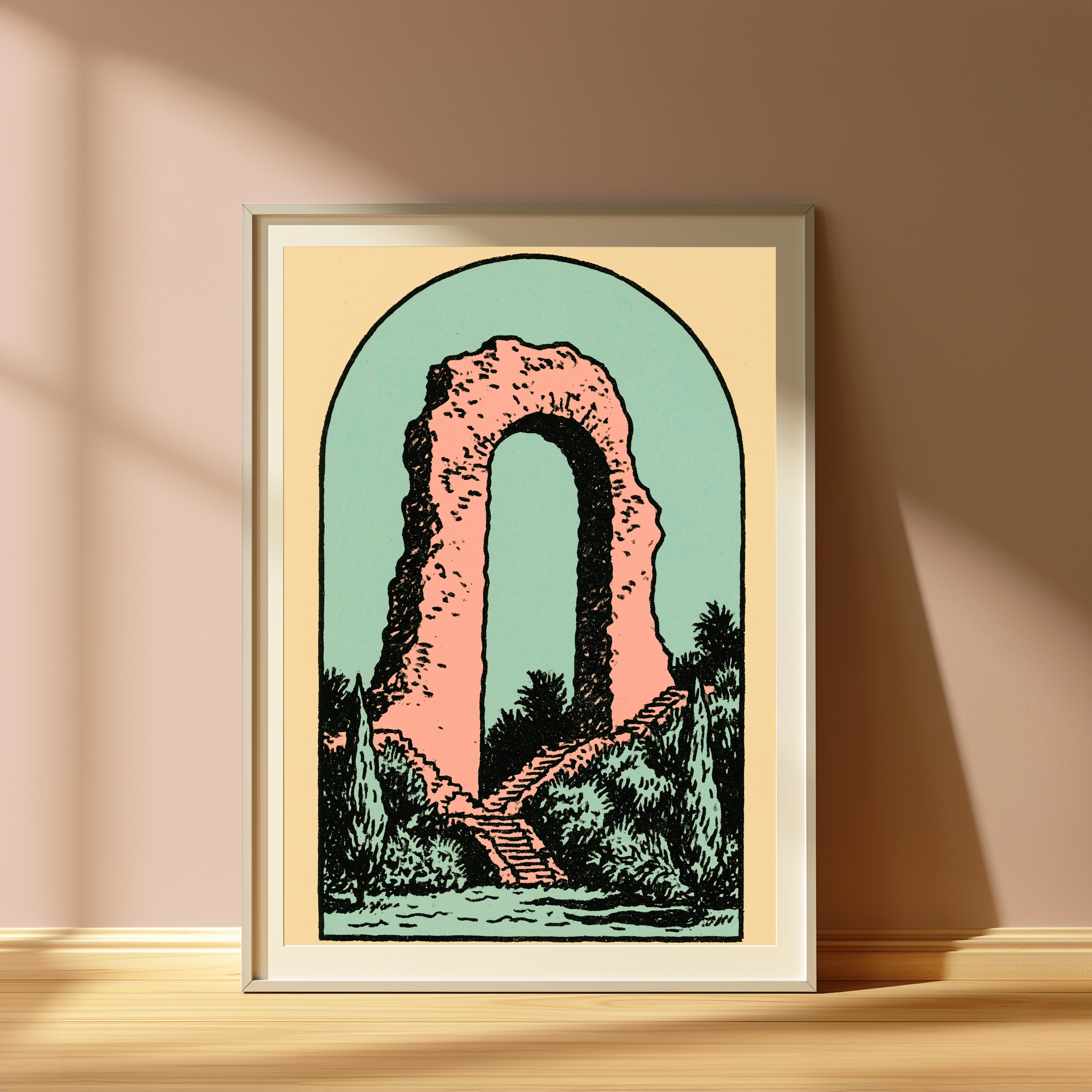 Ancient Stone Archway Ruins Print view 4