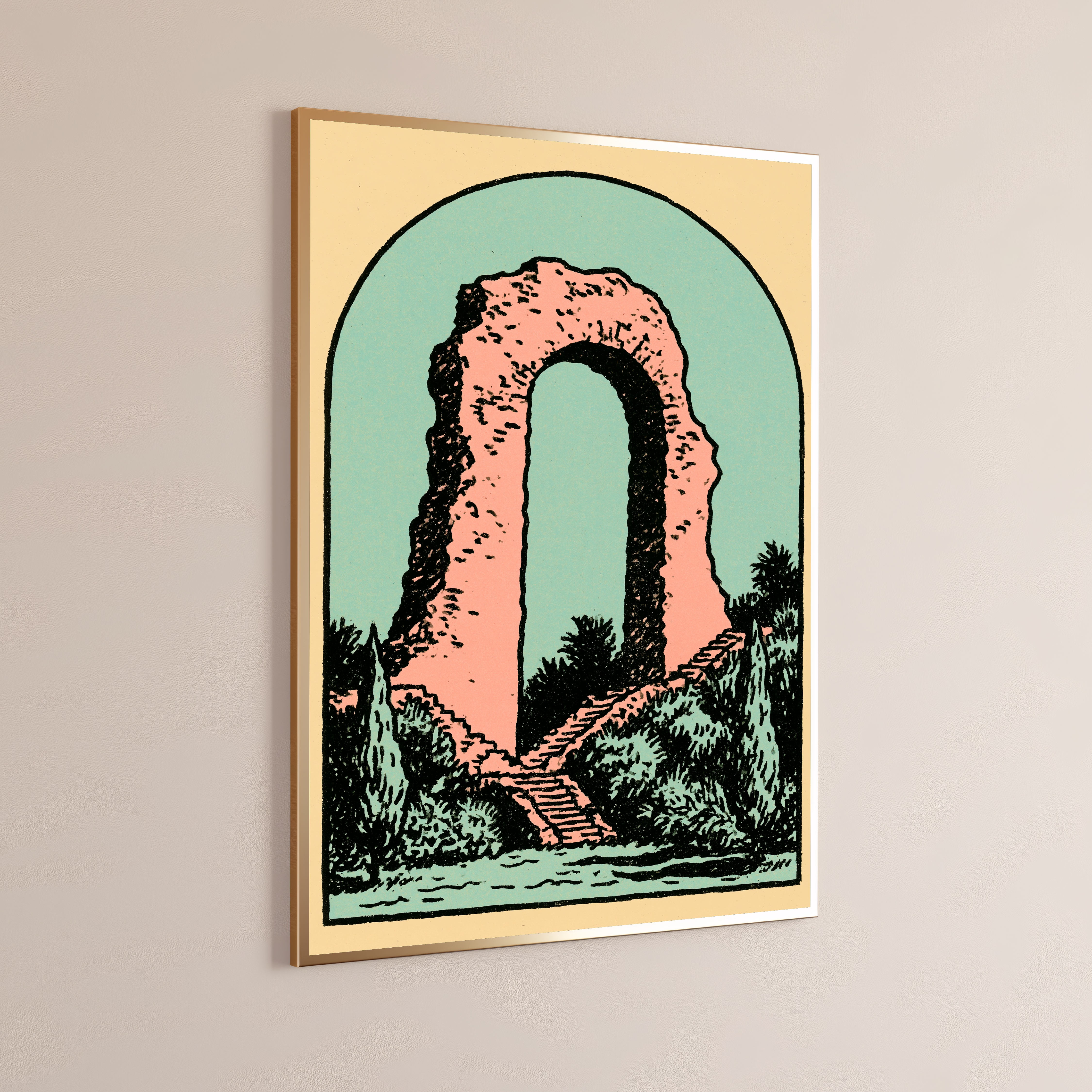 Ancient Stone Archway Ruins Print
