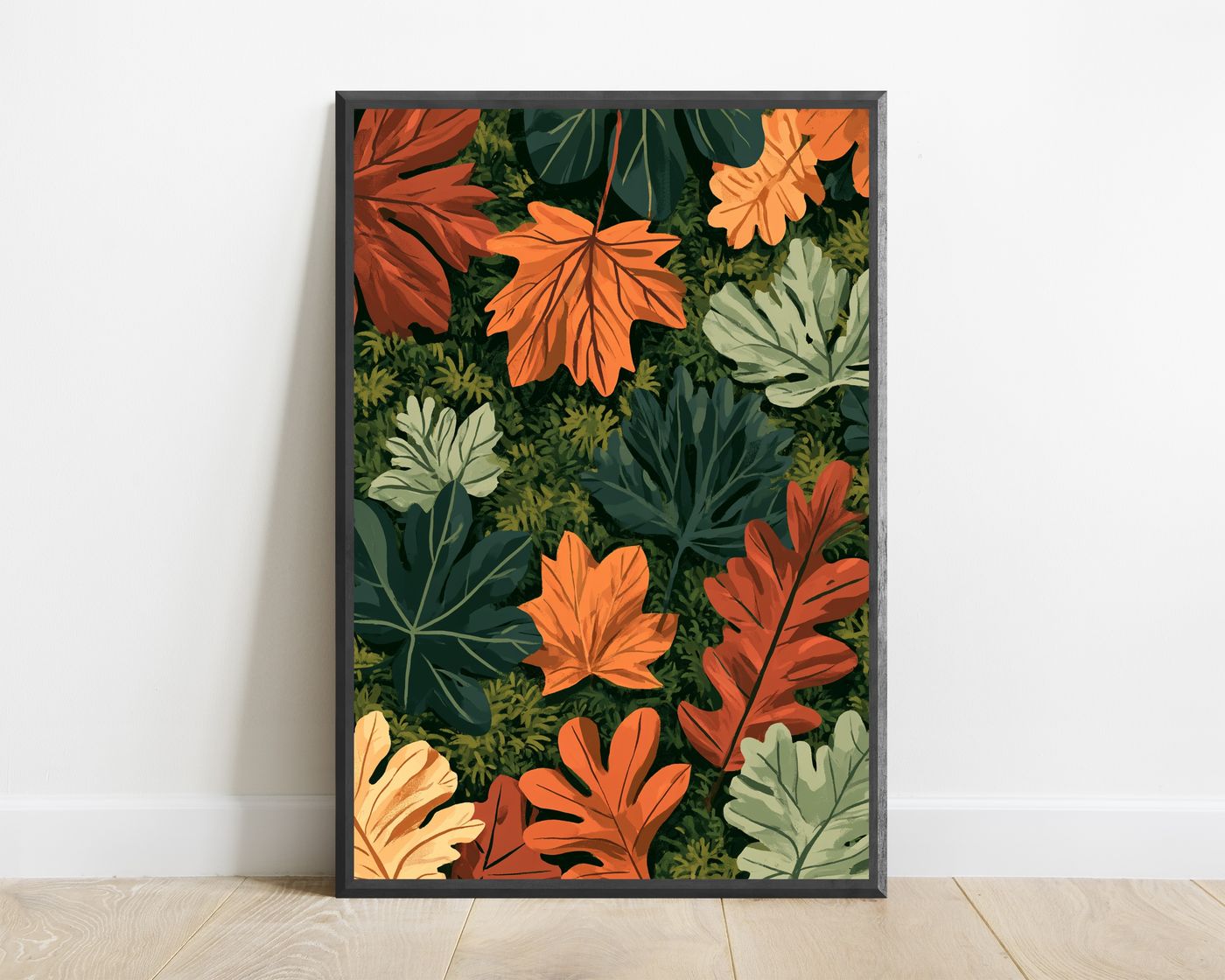 Autumn Leaf Botanical Wall Art — view 1