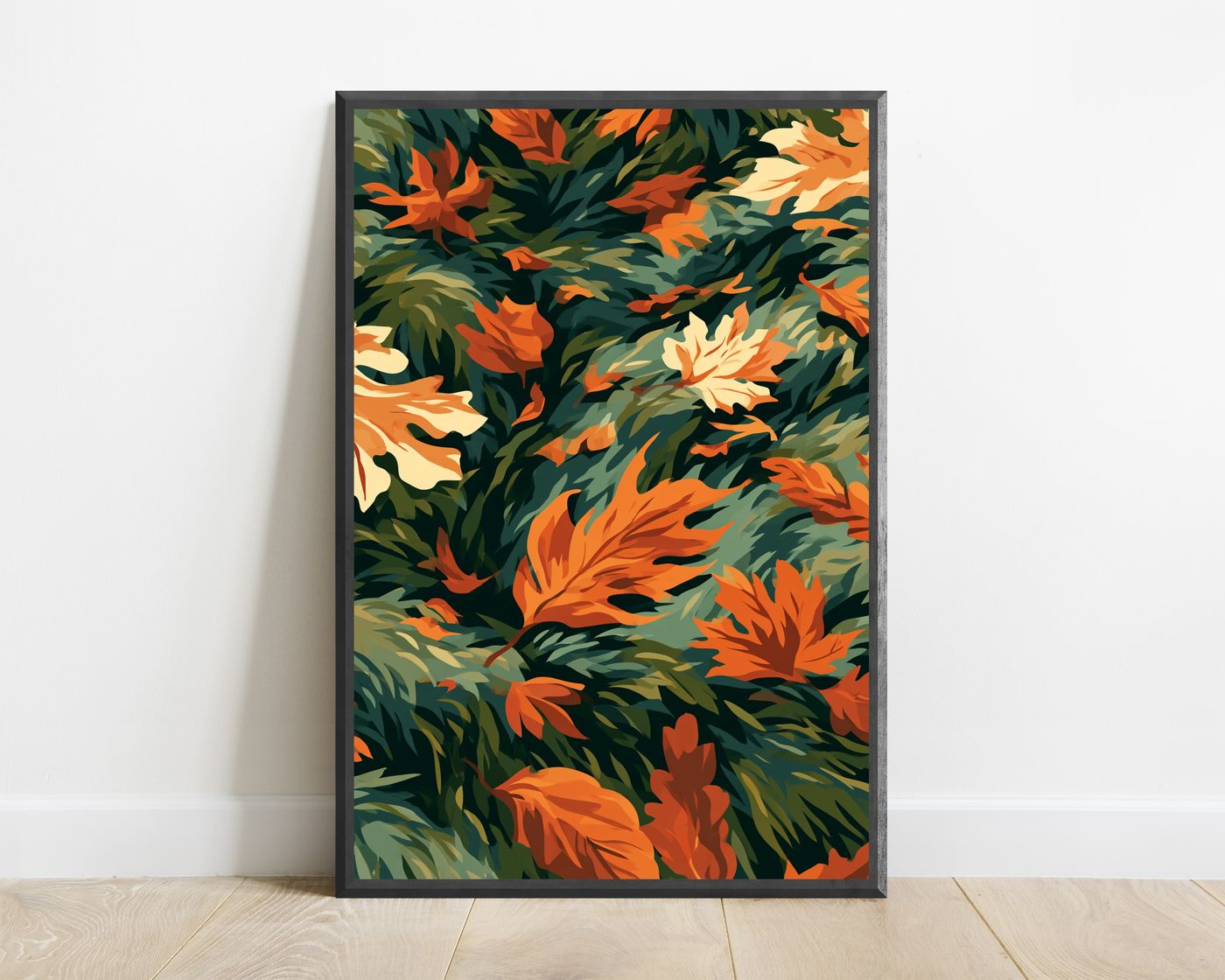 Tropical Floral Abstract Wall Art — view 1